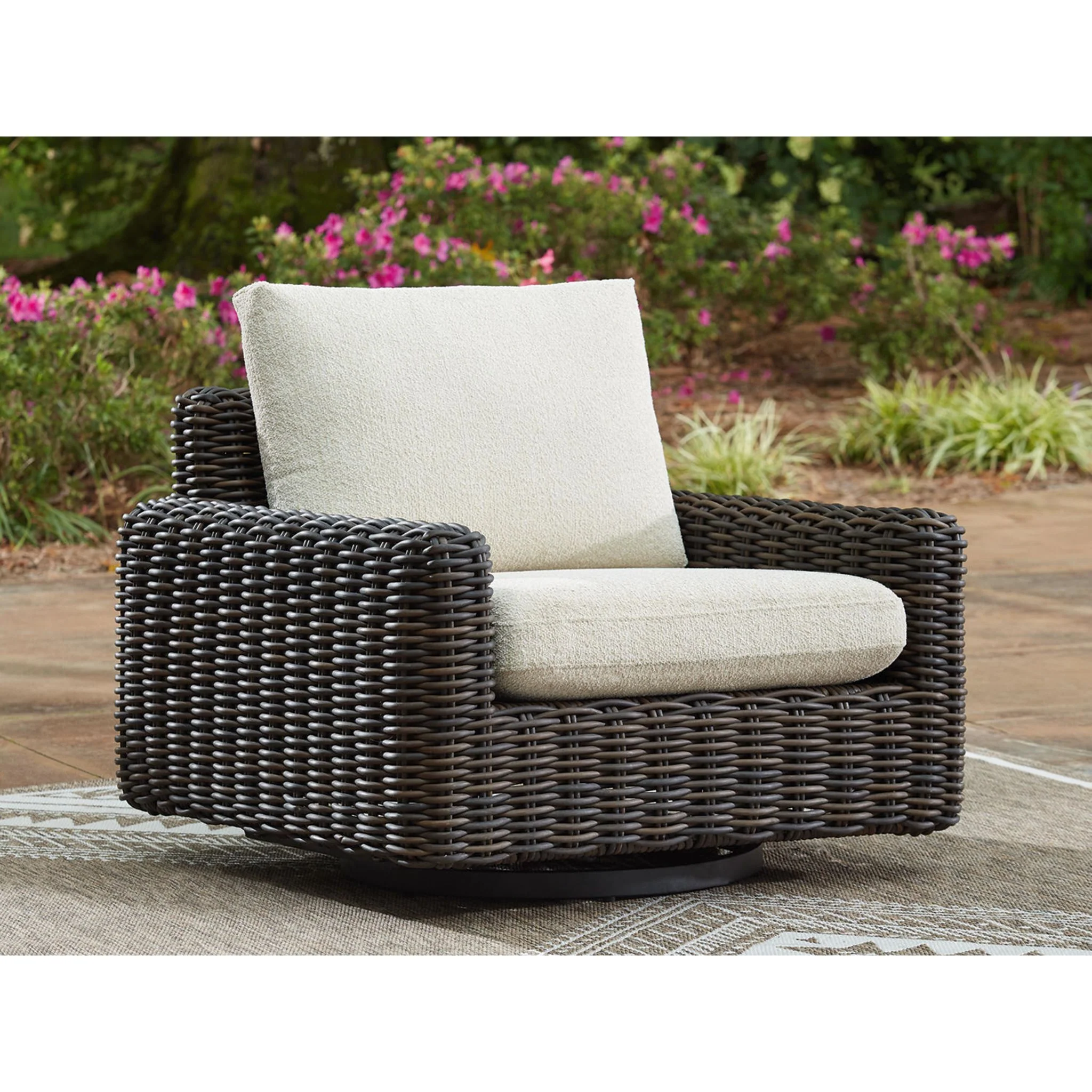 Kimora Outdoor Swivel Lounge Chair - Image 12