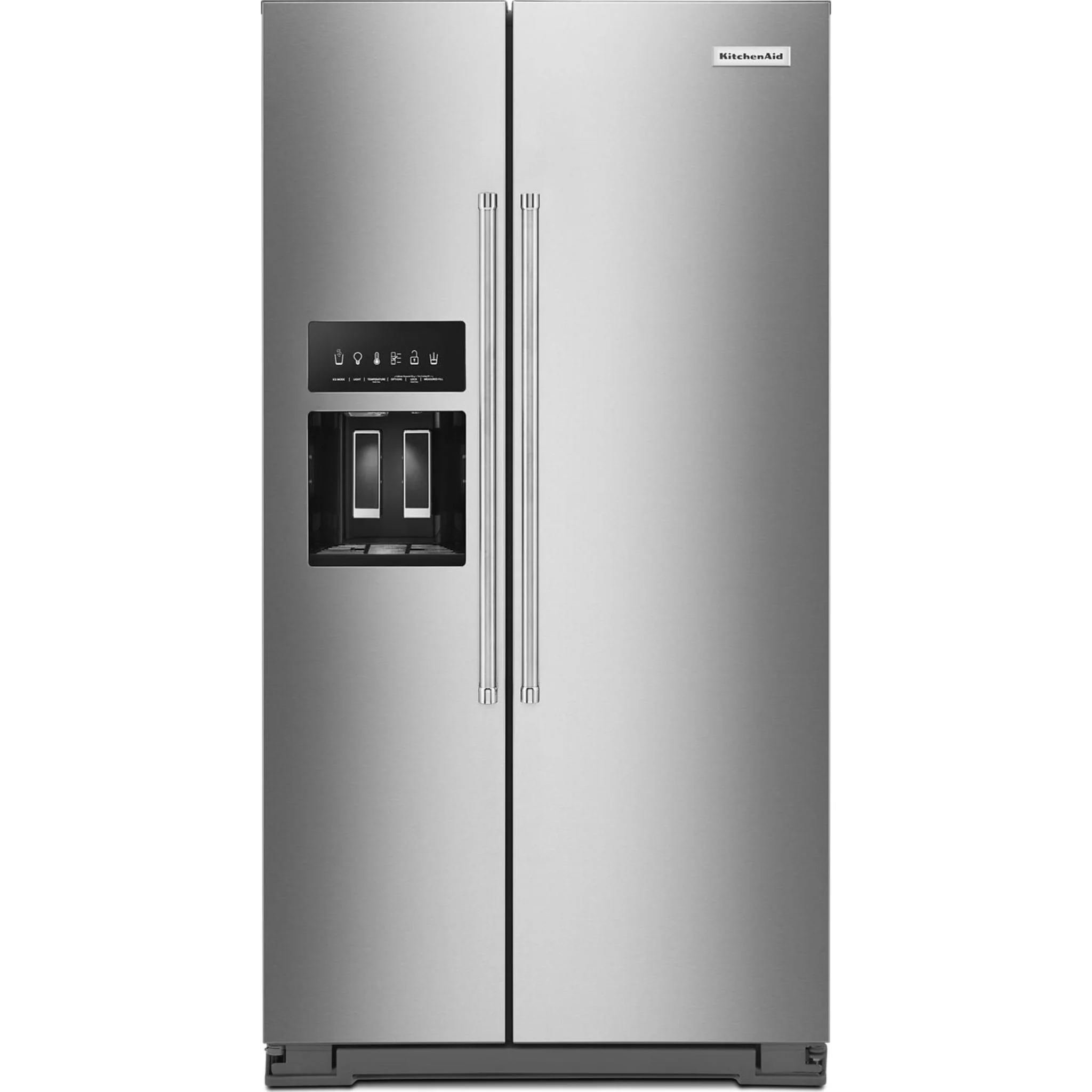 KitchenAid  19.9 cu.. ft. Counter-Depth Side-by-Side Refrigerator with Exterior Ice and Water and PrintShield finish - Stainless Steel (KRSC700HPS) - Image 47
