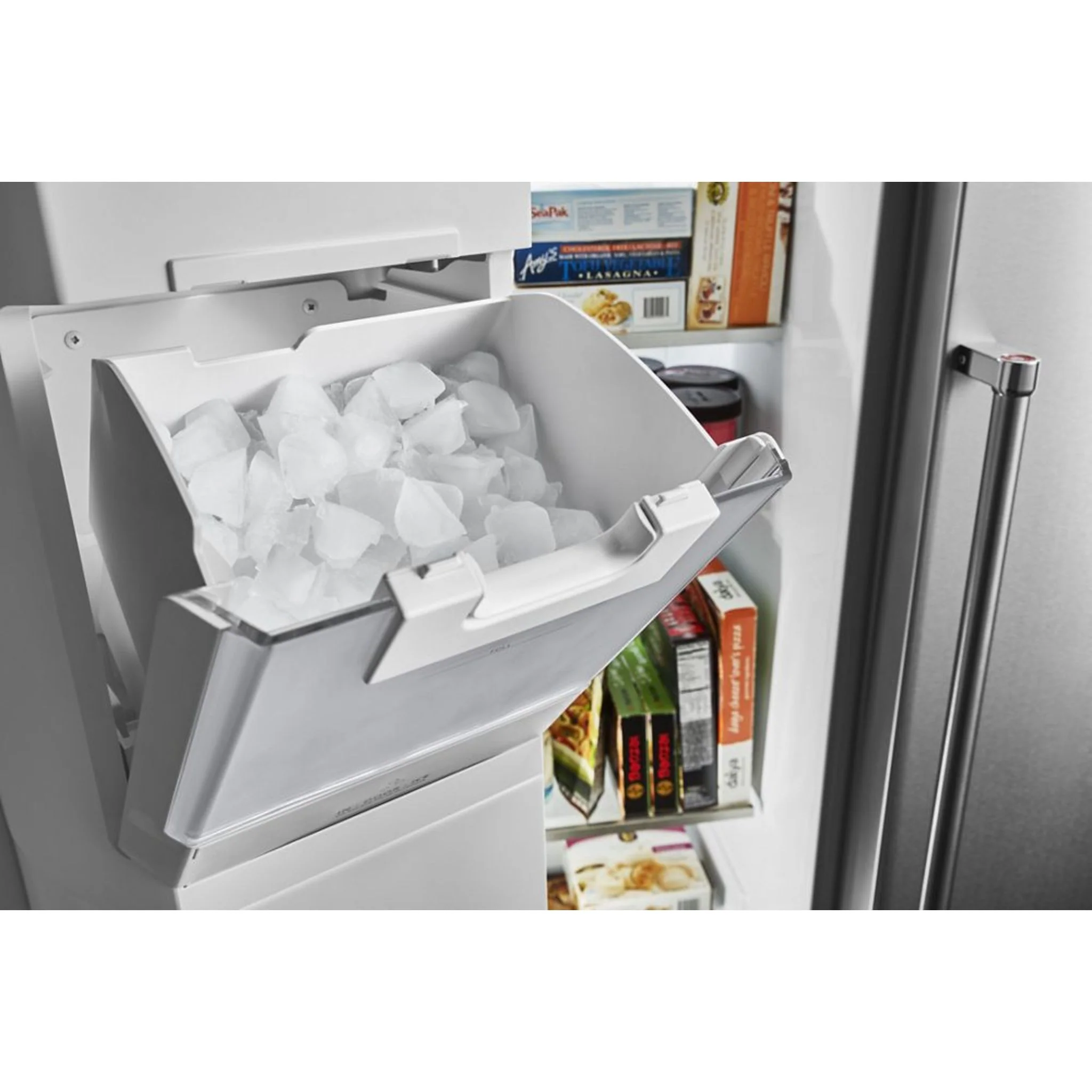 KitchenAid  22.6 cu.. ft. Counter-Depth Side-by-Side Refrigerator with Exterior Ice and Water and PrintShield finish -Stainless Steel  (KRSC703HPS) - Image 29