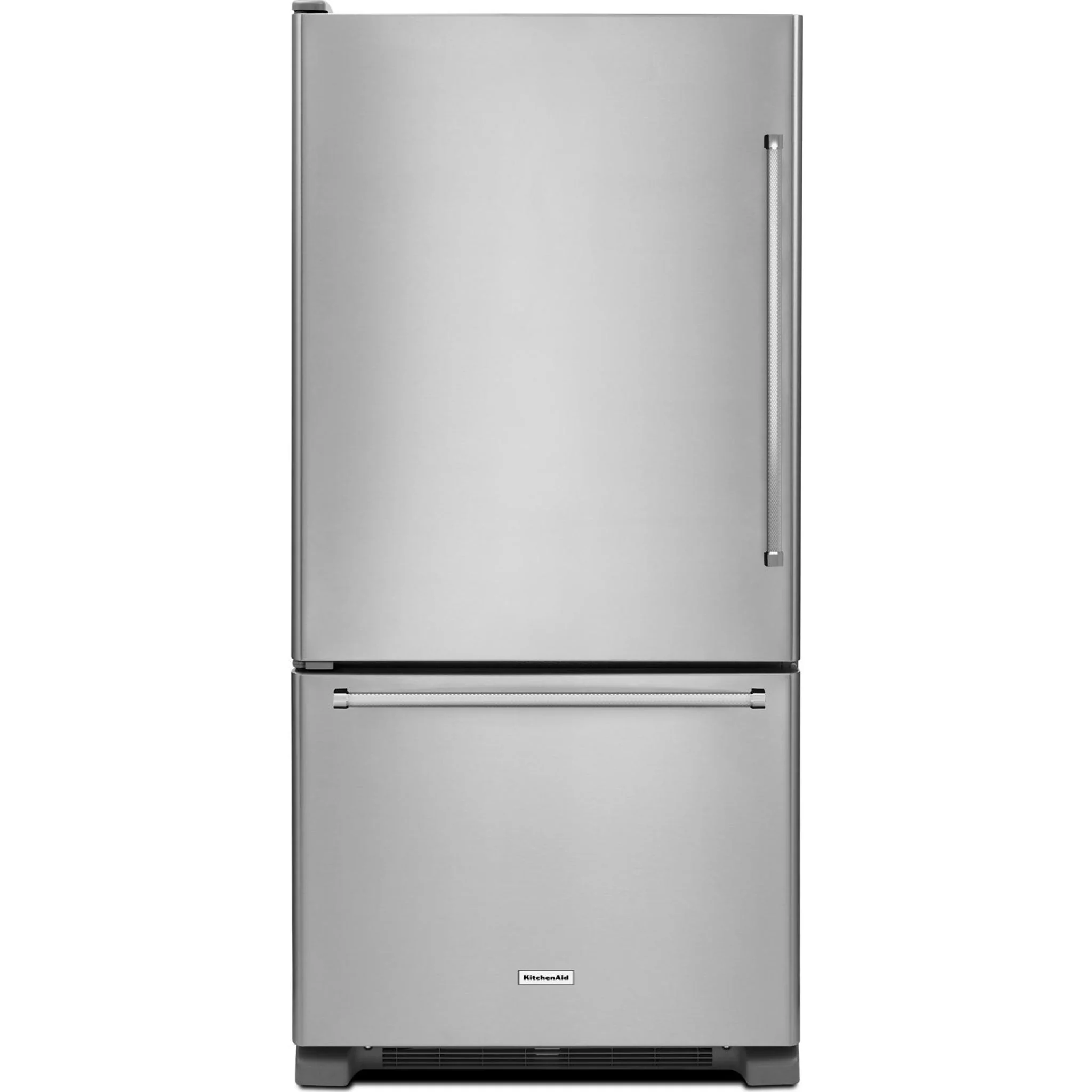 KitchenAid 22 cu.ft. 33" Width Full Depth Non Dispense Bottom Mount Refrigerator - Stainless Steel (KRBL102ESS)