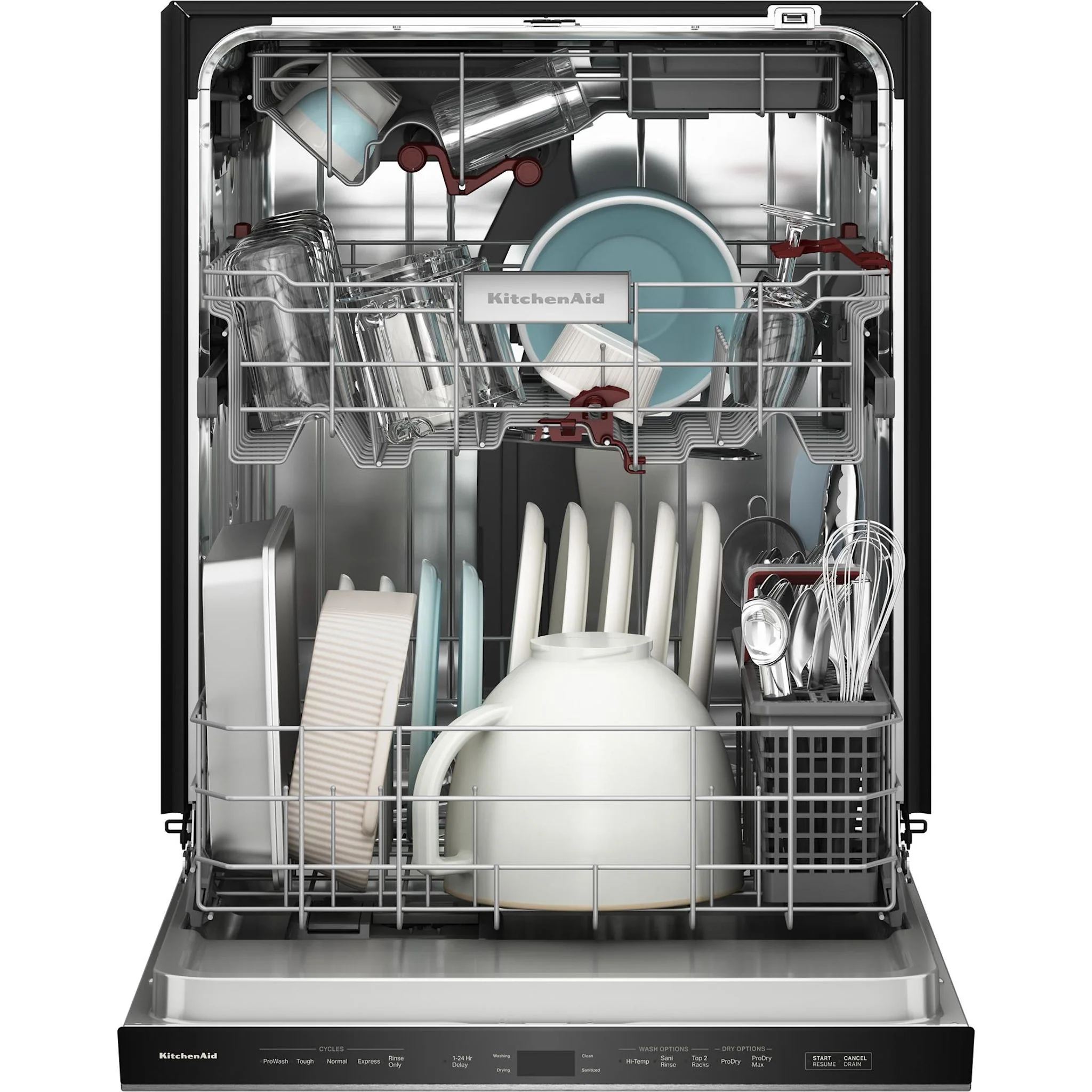 KitchenAid 360° Max Jets™ Third Rack Dishwasher with ProDry™ System, 44 dBA - PrintShield Stainless(KDPS424SPS) - Image 4
