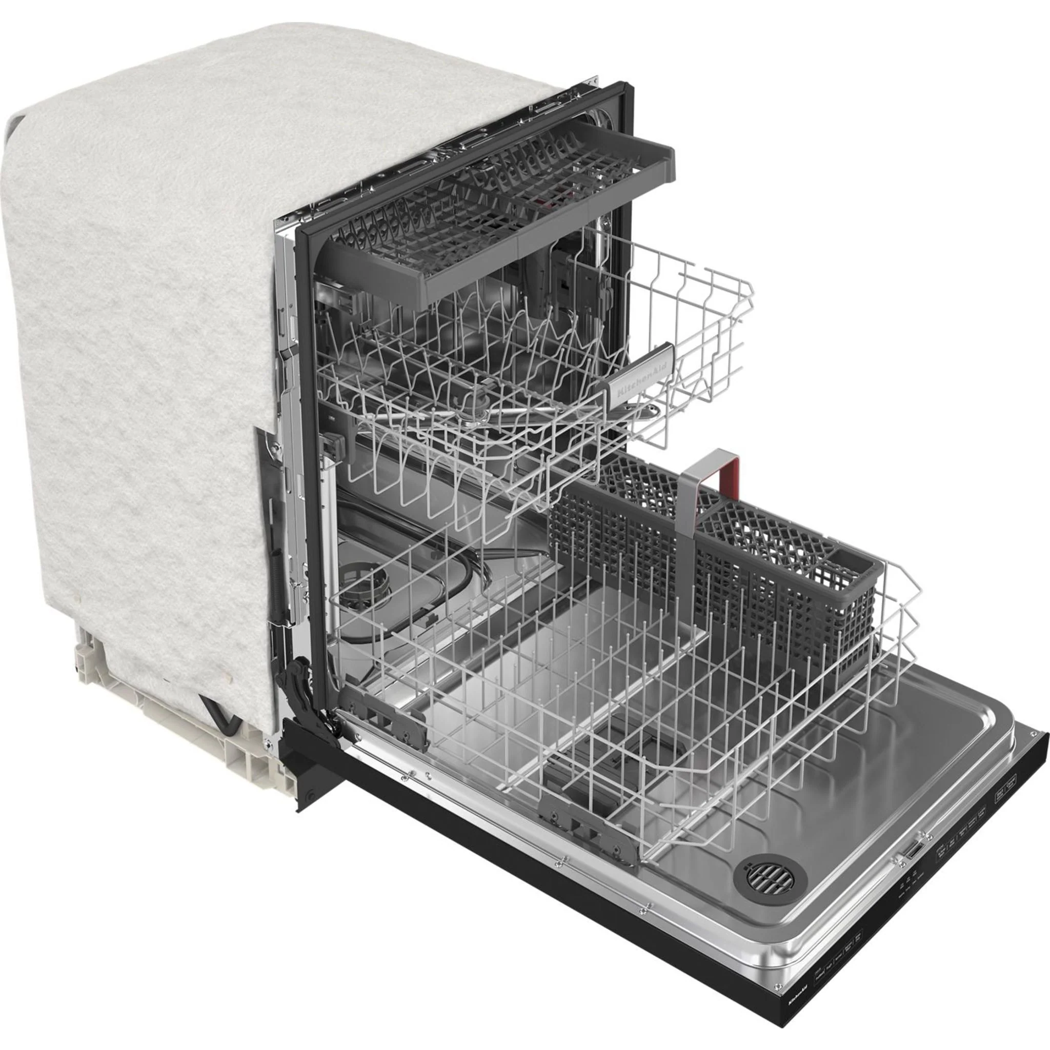 KitchenAid 39 dBA Dishwasher with Third Level Utensil Rack - Black (KDTE204KBL) - Image 38