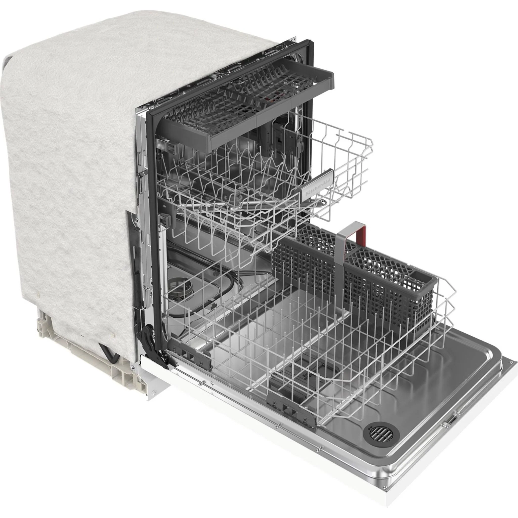 KitchenAid 39 dBA Dishwasher with Third Level Utensil Rack - White (KDFE204KWH) - Image 24