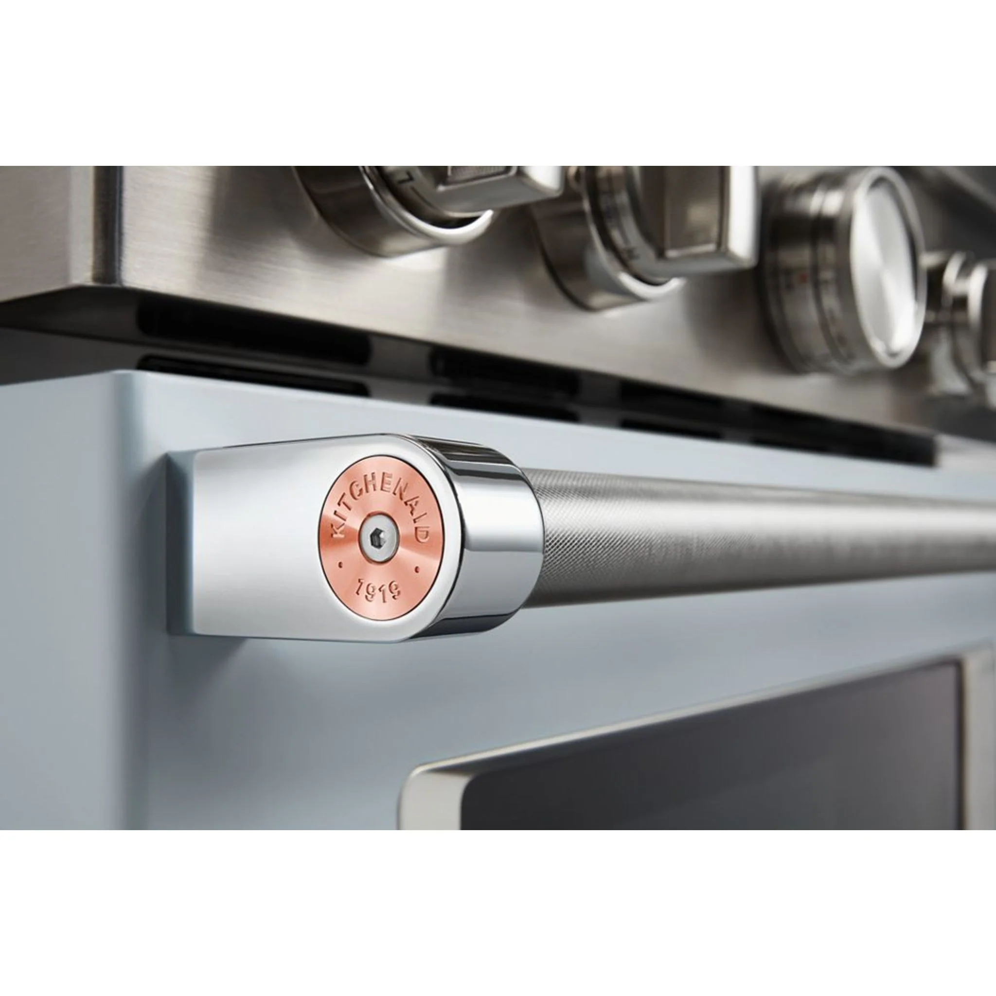 KitchenAid 30'' Smart Commercial-Style Dual Fuel Range with 4 Burners - Milkshake (KFDC500JMH) - Image 15