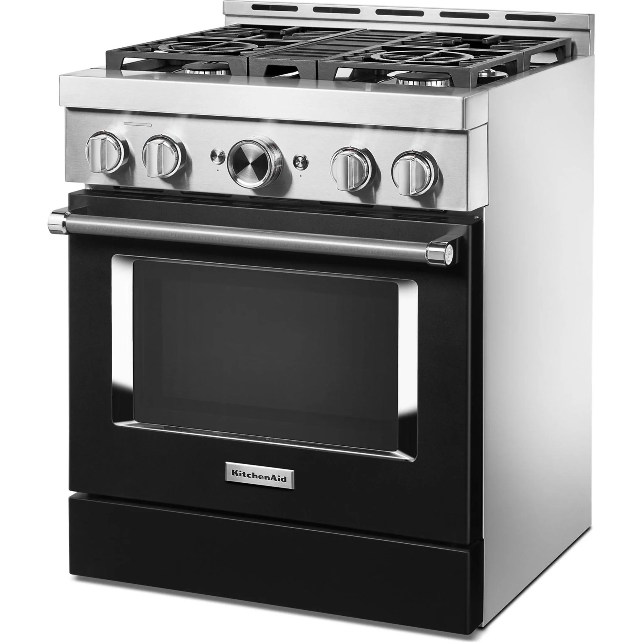 KitchenAid 30'' Smart Commercial-Style Gas Range with 4 Burners - Imperial Black (KFGC500JBK) - Image 12