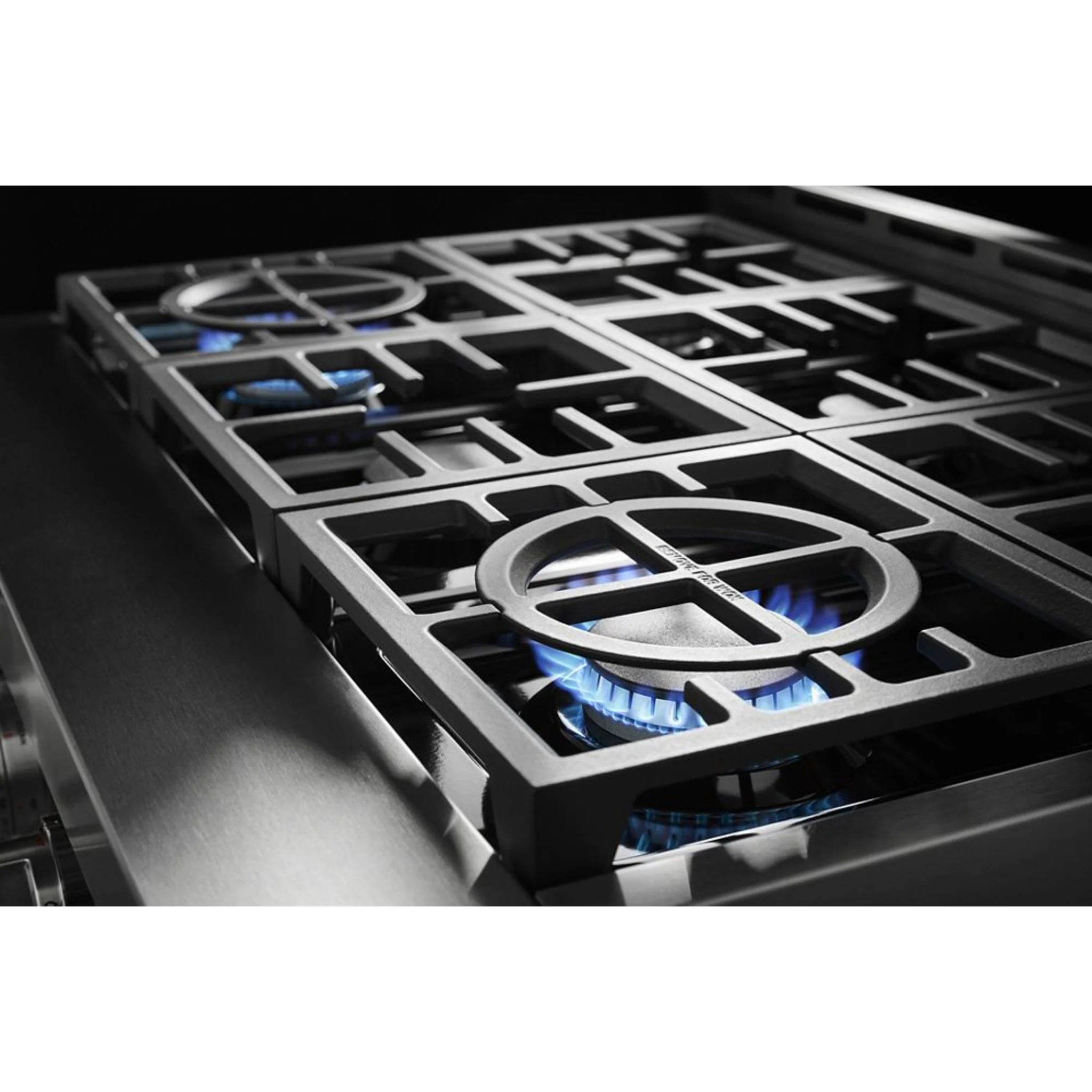 KitchenAid 30'' Smart Commercial-Style Gas Range with 4 Burners - Imperial Black (KFGC500JBK) - Image 39