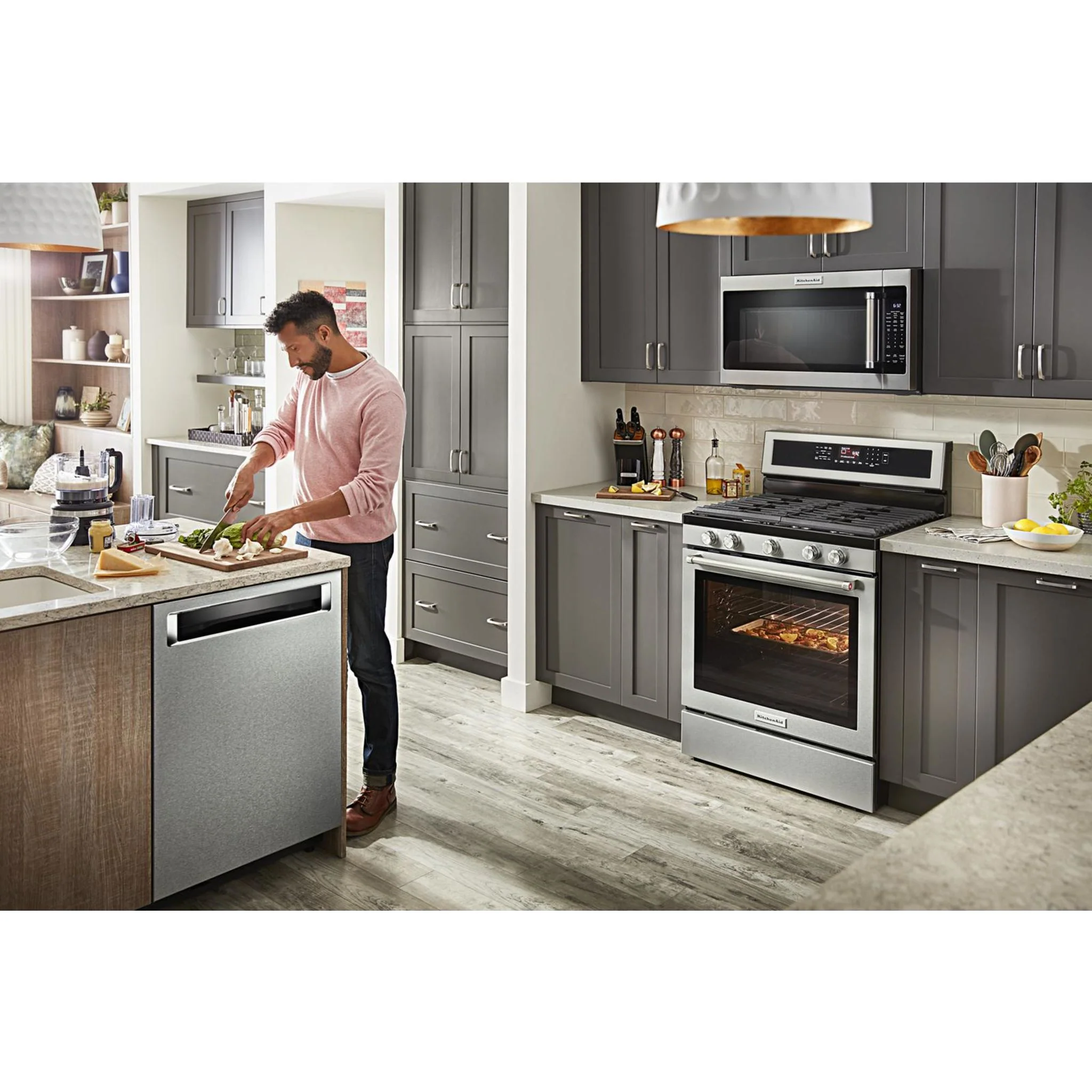 KitchenAid 44 dBA Dishwasher with 360A° Max Jets Third Rack and LED Interior Lighting - Stainless Steel (KDPM704KPS) - Image 16
