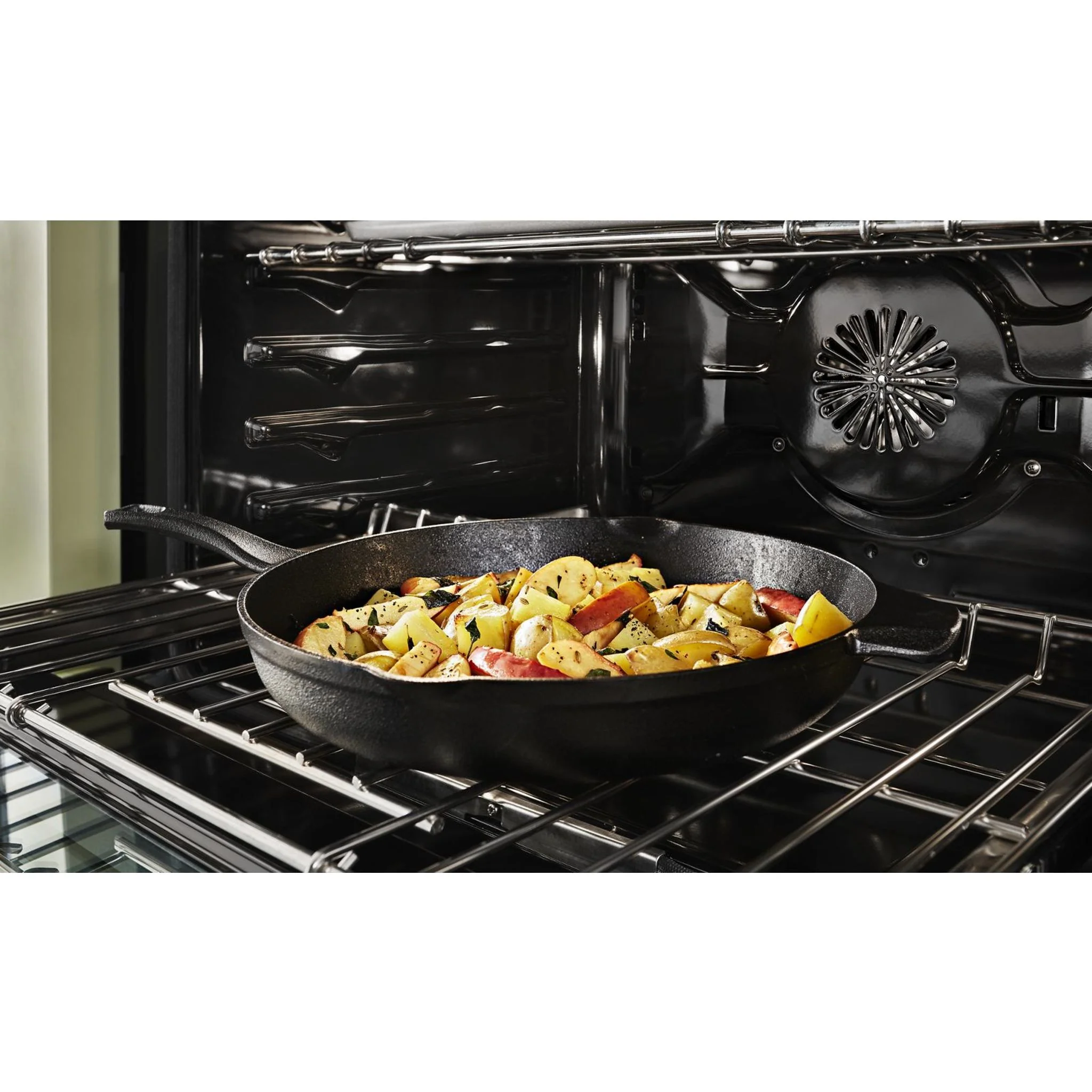 KitchenAid 36'' Smart Commercial-Style Dual Fuel Range with 6 Burners - Avocado Cream (KFDC506JAV) - Image 19