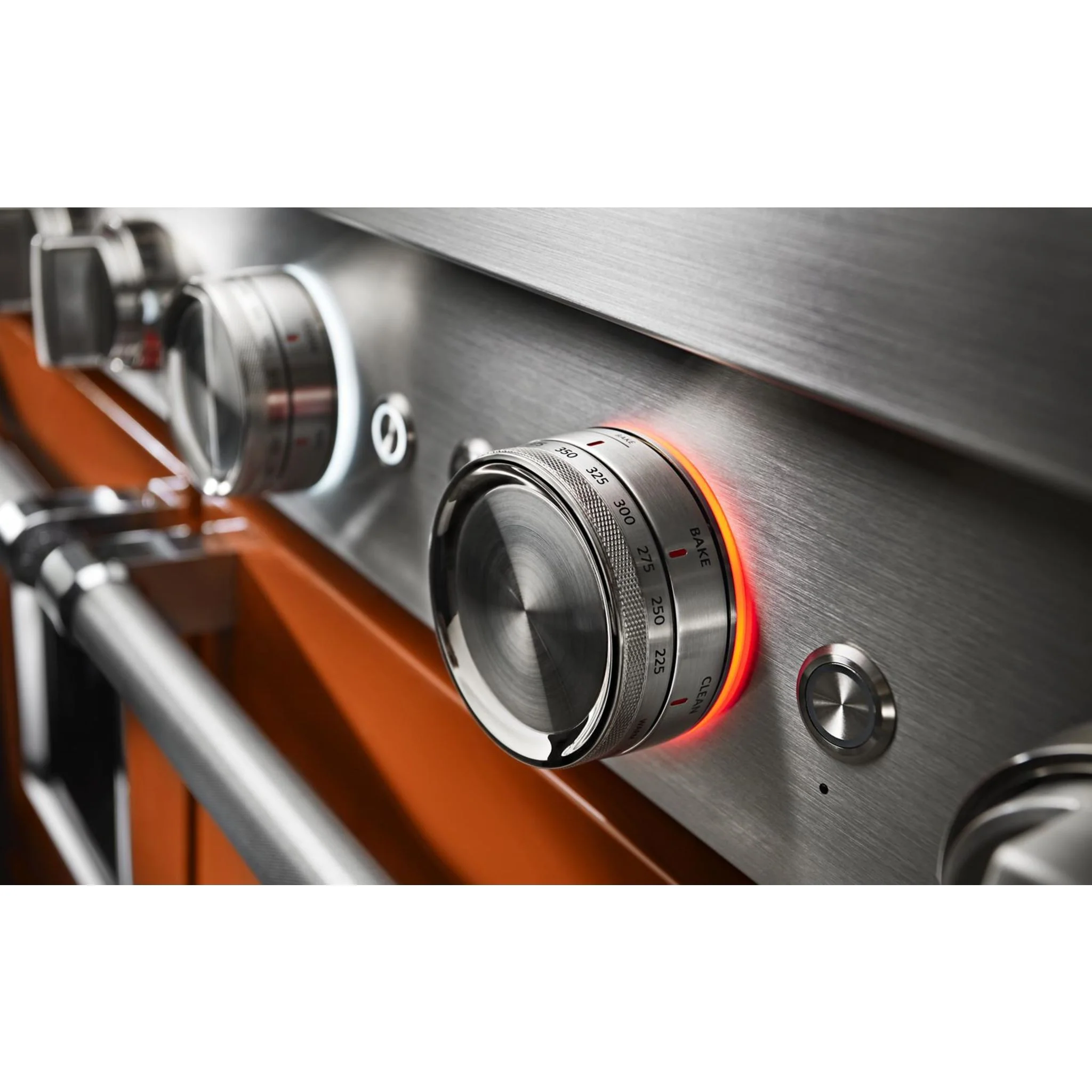 KitchenAid 48'' Smart Commercial-Style Gas Range with Griddle - Scorched Orange (KFGC558JSC) - Image 8