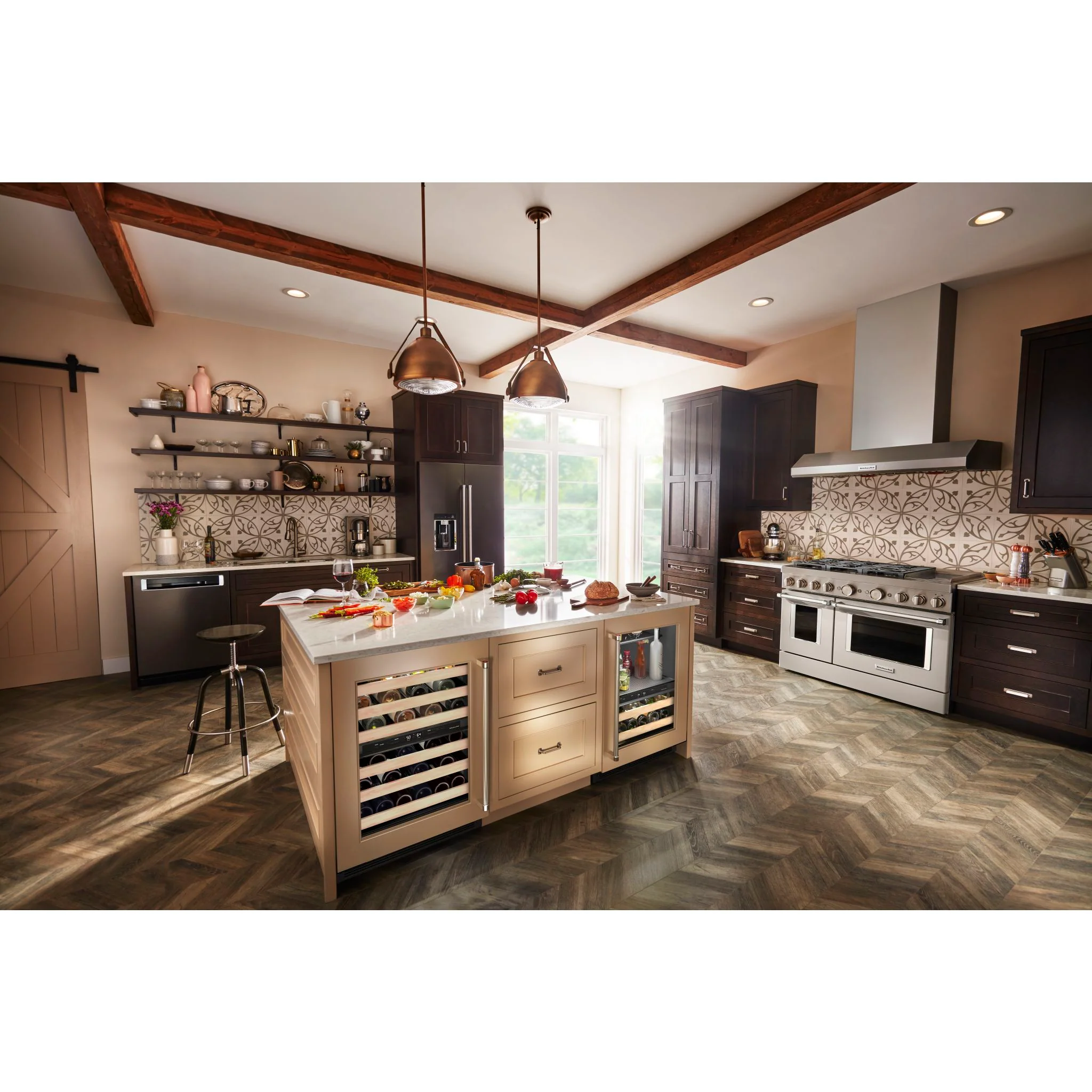 KitchenAid 24" Panel-Ready Beverage Center with Wood-Front Racks -Panel Ready (KUBR214KPA) - Image 11