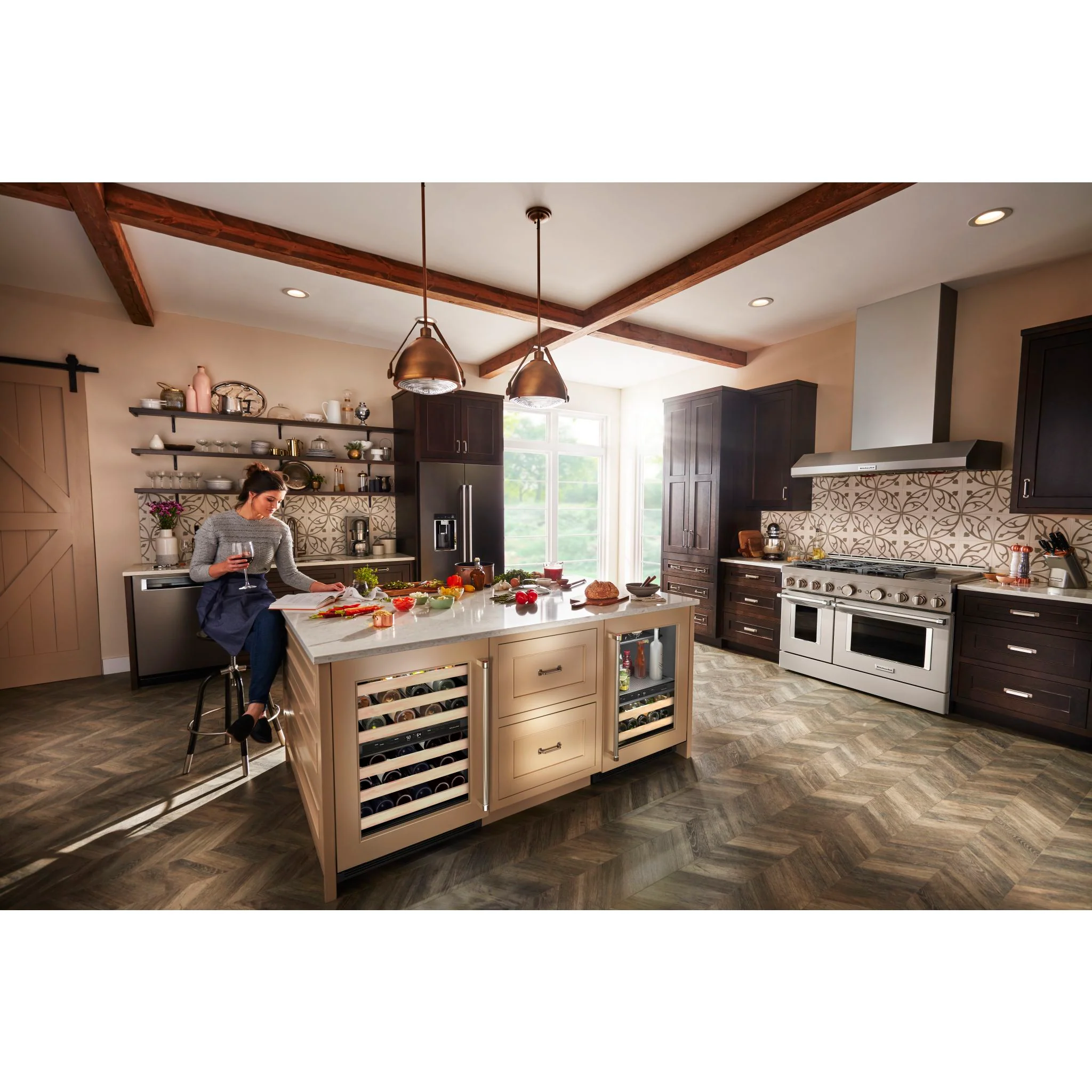 KitchenAid 24" Panel-Ready Beverage Center with Wood-Front Racks -Panel Ready (KUBR214KPA) - Image 12