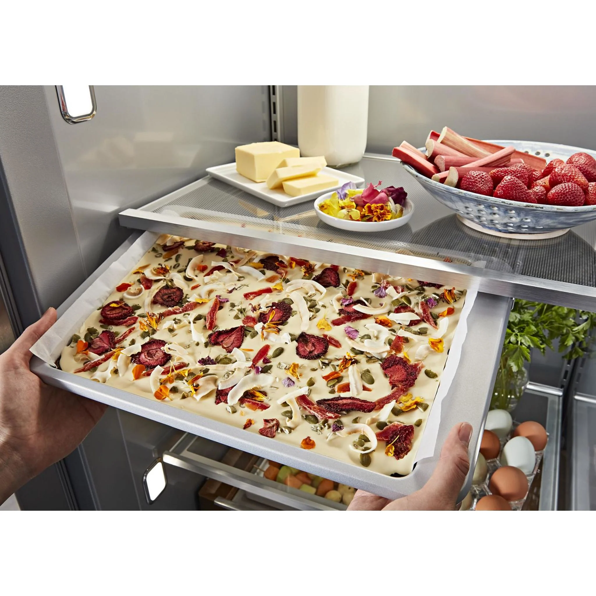 KitchenAid 29.4 cu.ft. 48" Built-In Side-by-Side Refrigerator with Ice and Water Dispenser - Stainless Steel with PrintShield™ Finish (KBSD708MPS) - Image 5