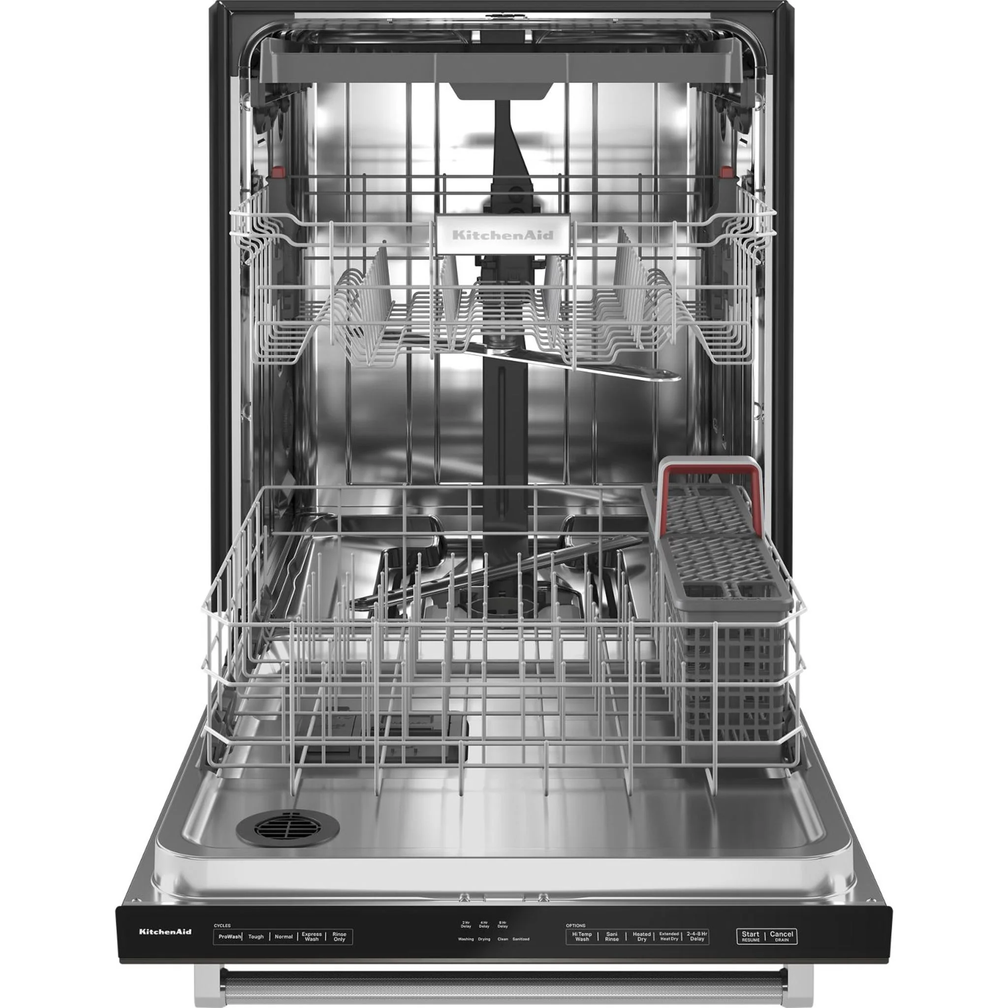 KitchenAid  39 dBA Dishwasher in PrintShield Finish with Third Level Utensil Rack - Black Stainless (KDTE204KBS) - Image 33