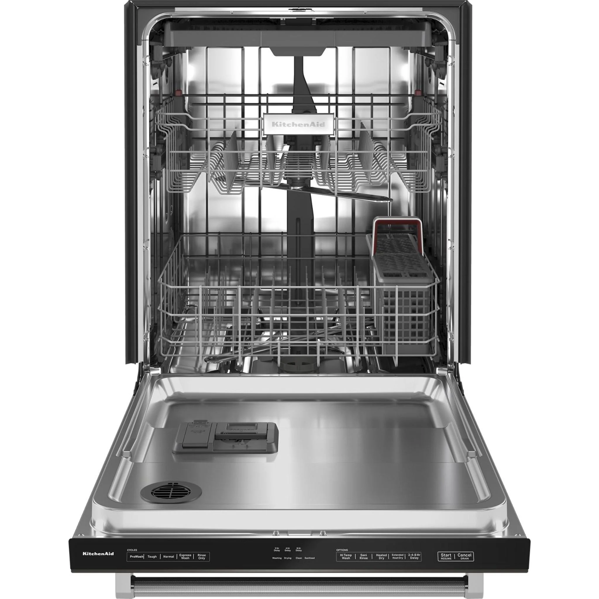 KitchenAid  39 dBA Dishwasher in PrintShield Finish with Third Level Utensil Rack - Black Stainless (KDTE204KBS) - Image 39