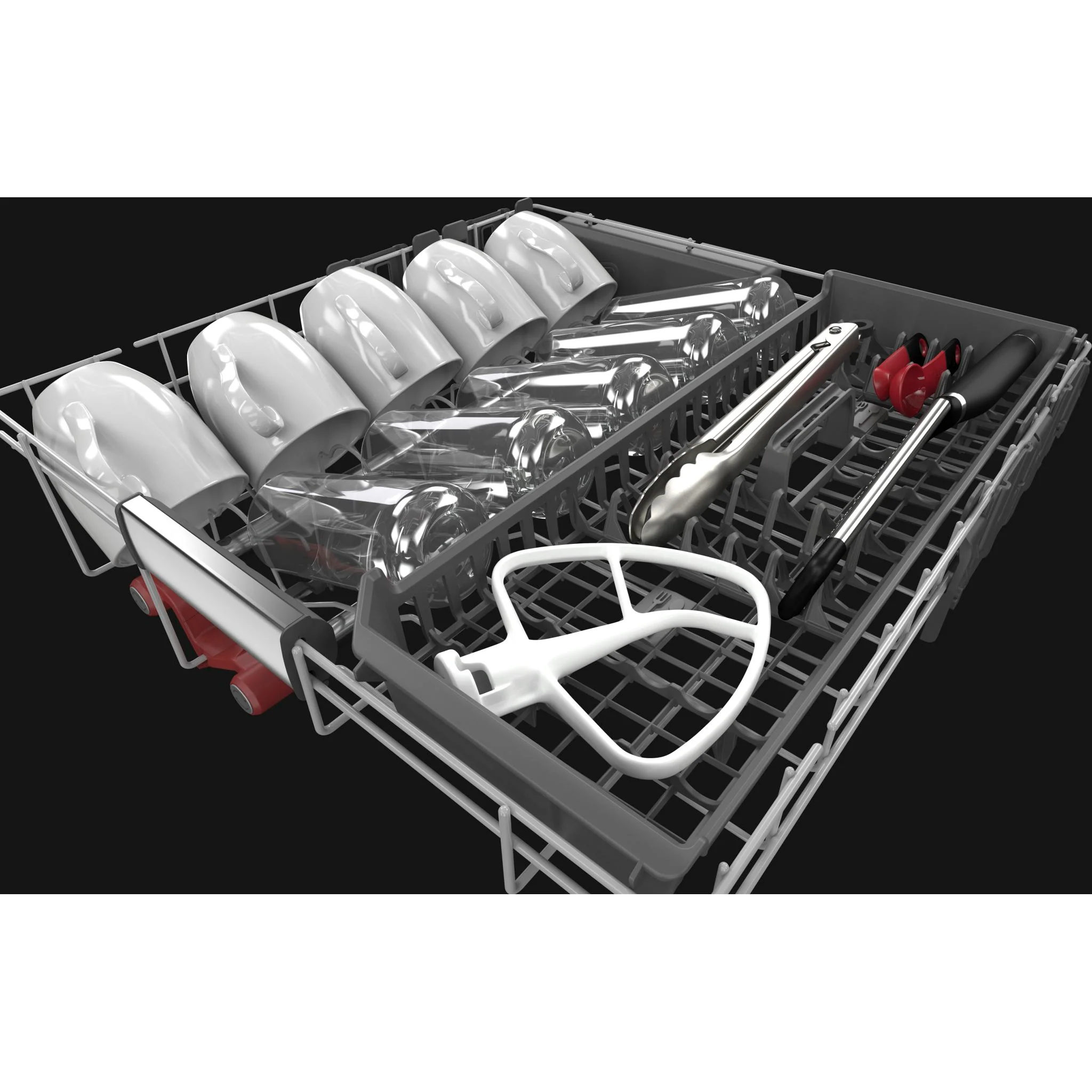 KitchenAid 44 dBA Dishwasher with 360A° Max Jets Third Rack and LED Interior Lighting - Stainless Steel (KDTM804KPS) - Image 4