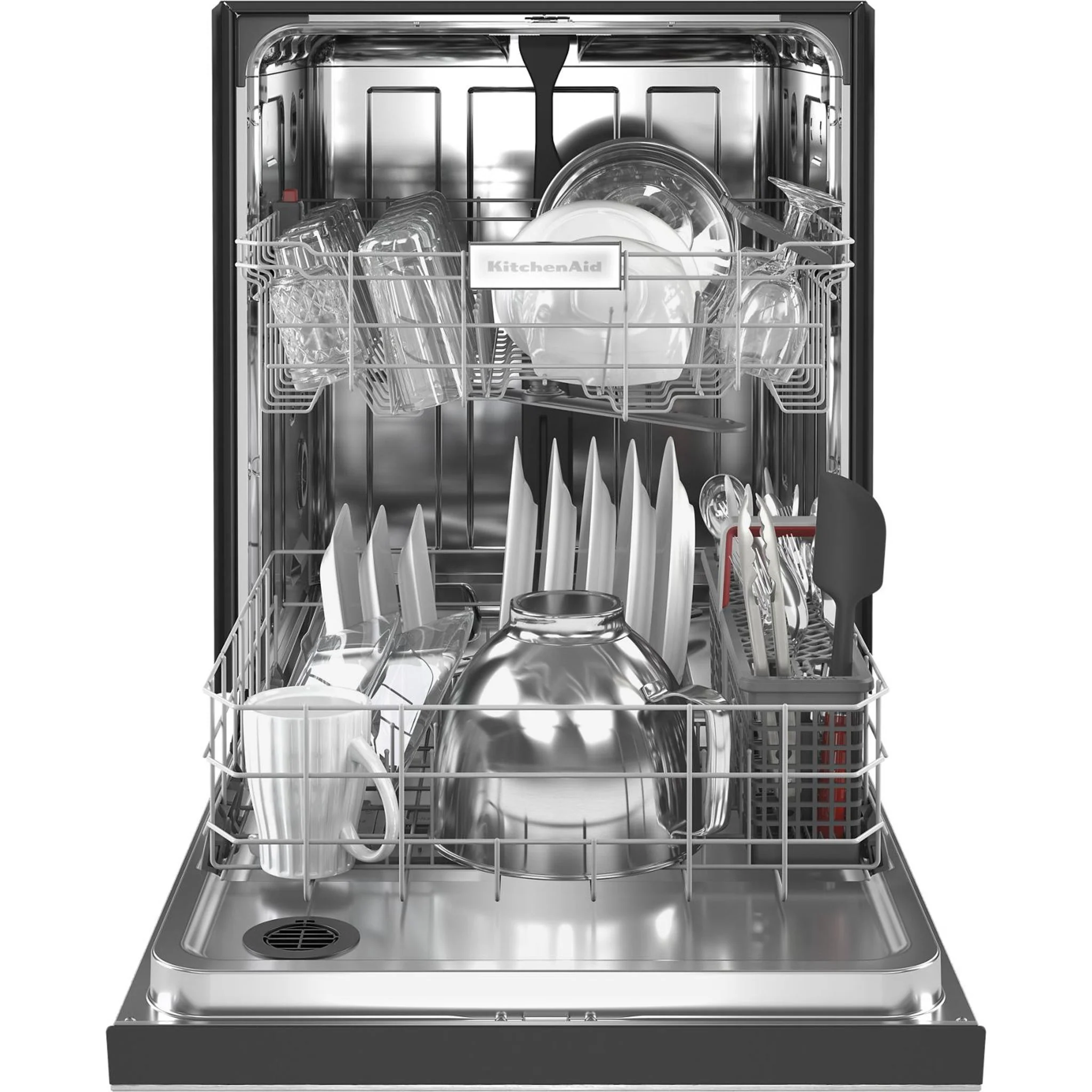 KitchenAid 47 dBA Two-Rack Dishwasher in PrintShield Finish with ProWash Cycle - Stainless Steel (KDFE104KPS) - Image 29