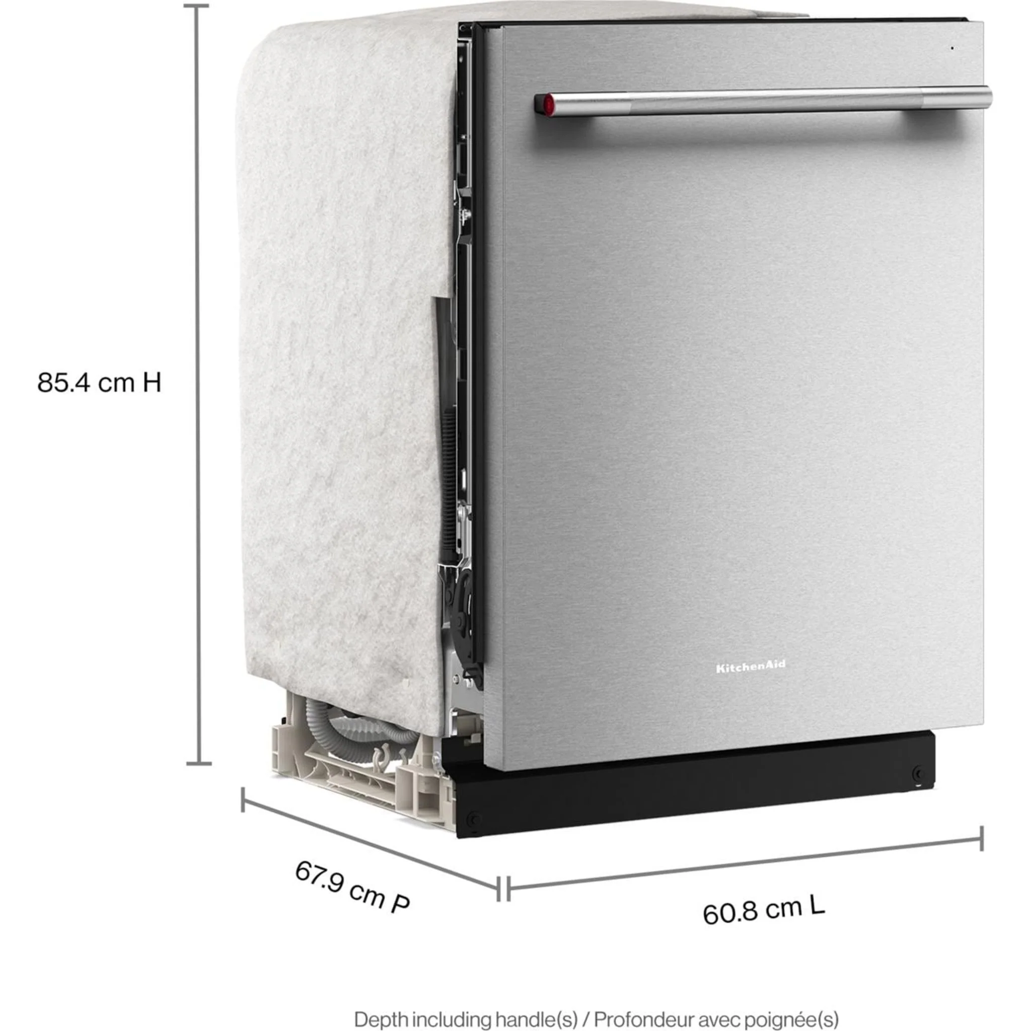 KitchenAid Third Level Jet Rack Dishwasher with 40+ Total Wash Jets, 41 dBA -PrintShield Stainless (KDTS324SPS) - Image 26