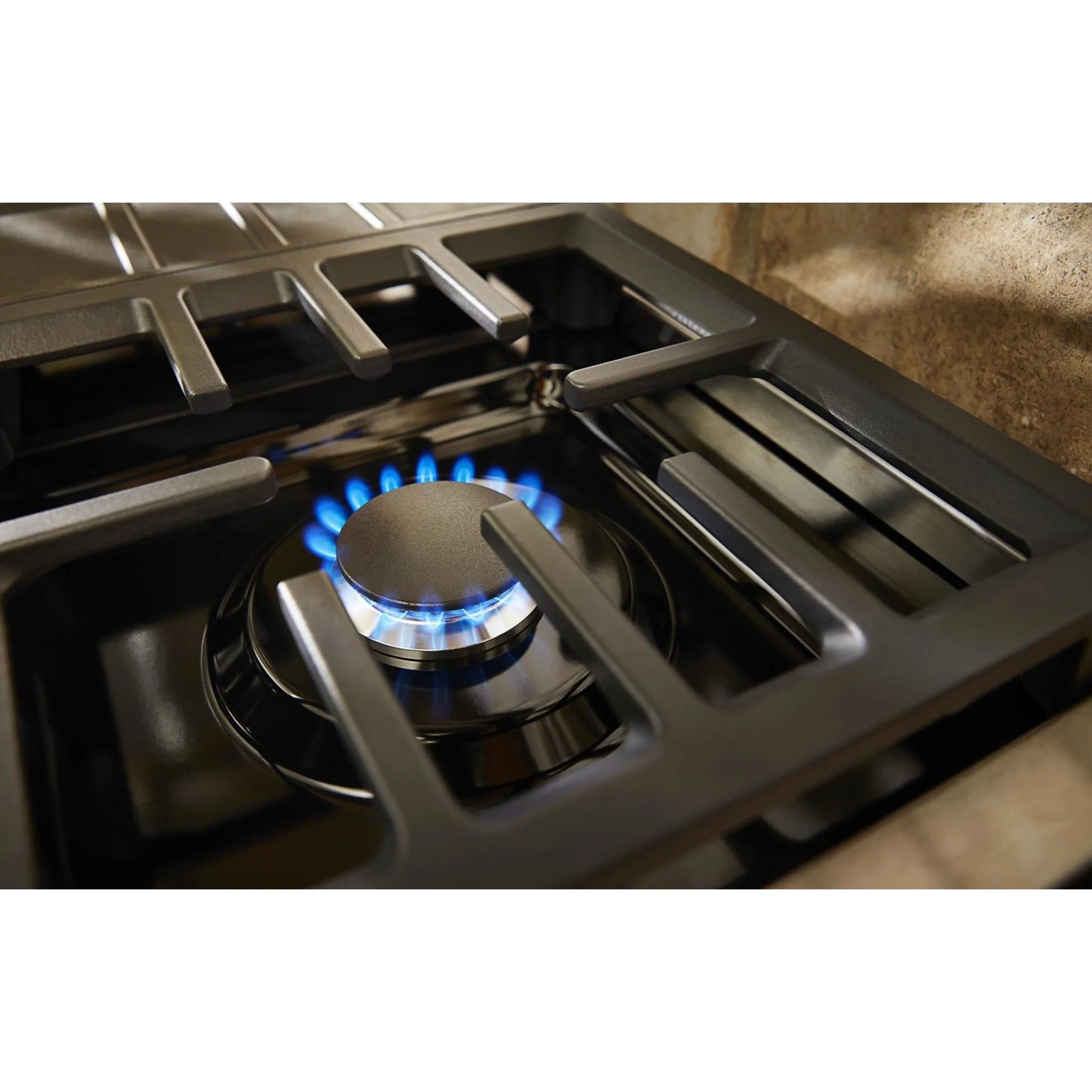 KitchenAid  30'' Smart Commercial-Style Dual Fuel Range with 4 Burners - Imperial Black (KFDC500JBK) - Image 46