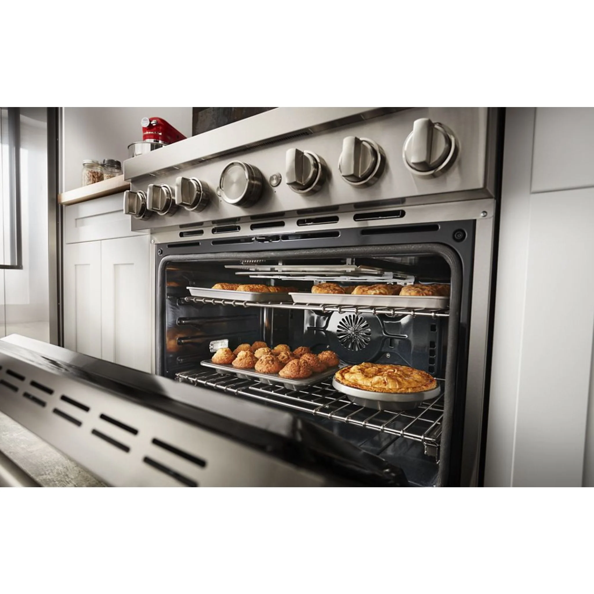 KitchenAid 48'' Smart Commercial-Style Dual Fuel Range with Griddle - Misty Blue (KFDC558JMB) - Image 53