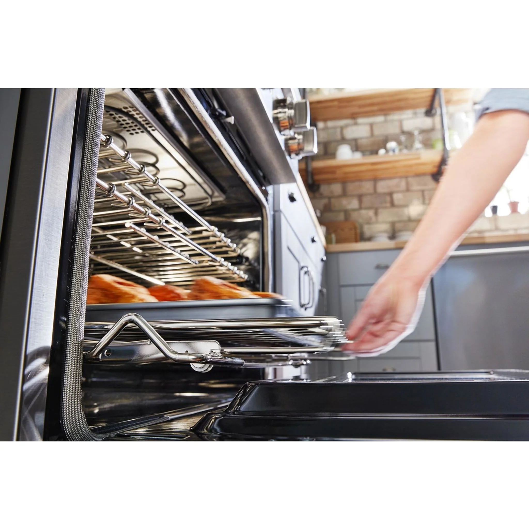 KitchenAid  30'' Smart Commercial-Style Dual Fuel Range with 4 Burners - Passion Red (KFDC500JPA) - Image 48