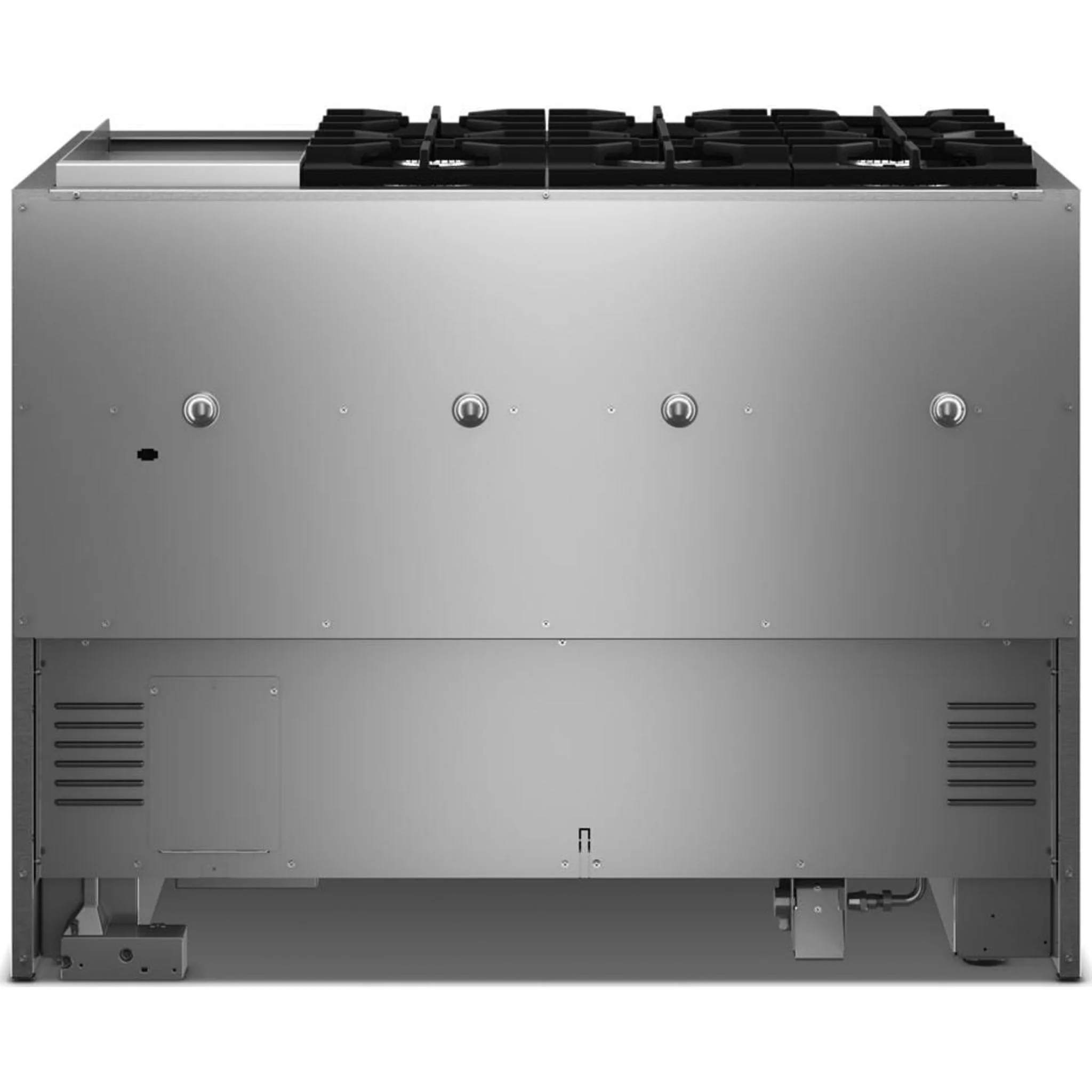 KitchenAid 48-Inch 6 Burner Commercial-Style Dual Fuel Range with Griddle -Stainless Steel (KFDD948SSS) - Image 5