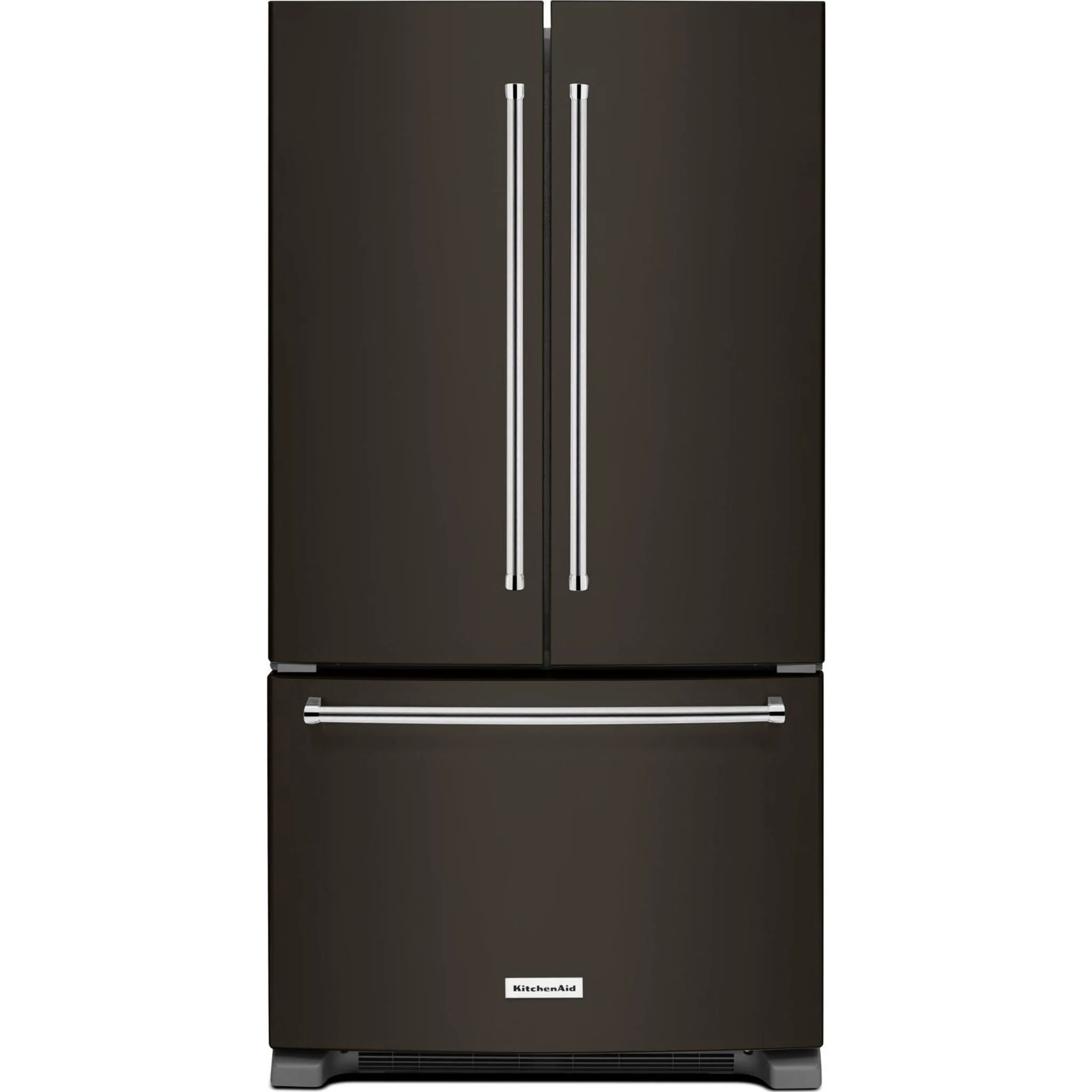 KitchenAid 25 Cu. Ft. 36-Width Standard Depth French Door Refrigerator with Interior Dispense and PrintShieldFinish -Black Stainless (KRFF305EBS) - Image 5