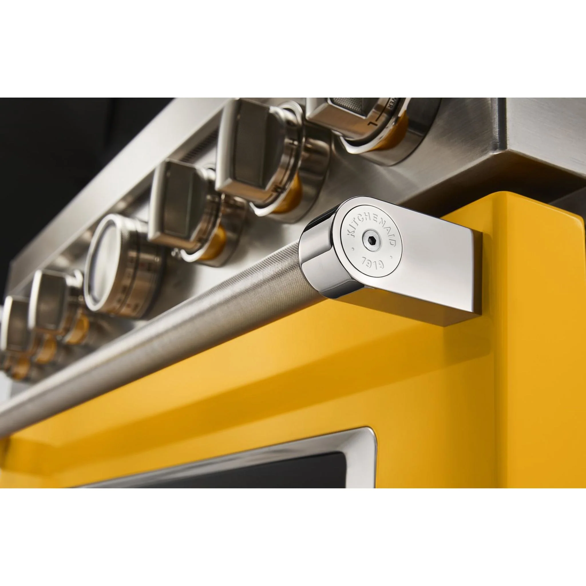 KitchenAid 36'' Smart Commercial-Style Gas Range with 6 Burners - Yellow Pepper (KFGC506JYP) - Image 8