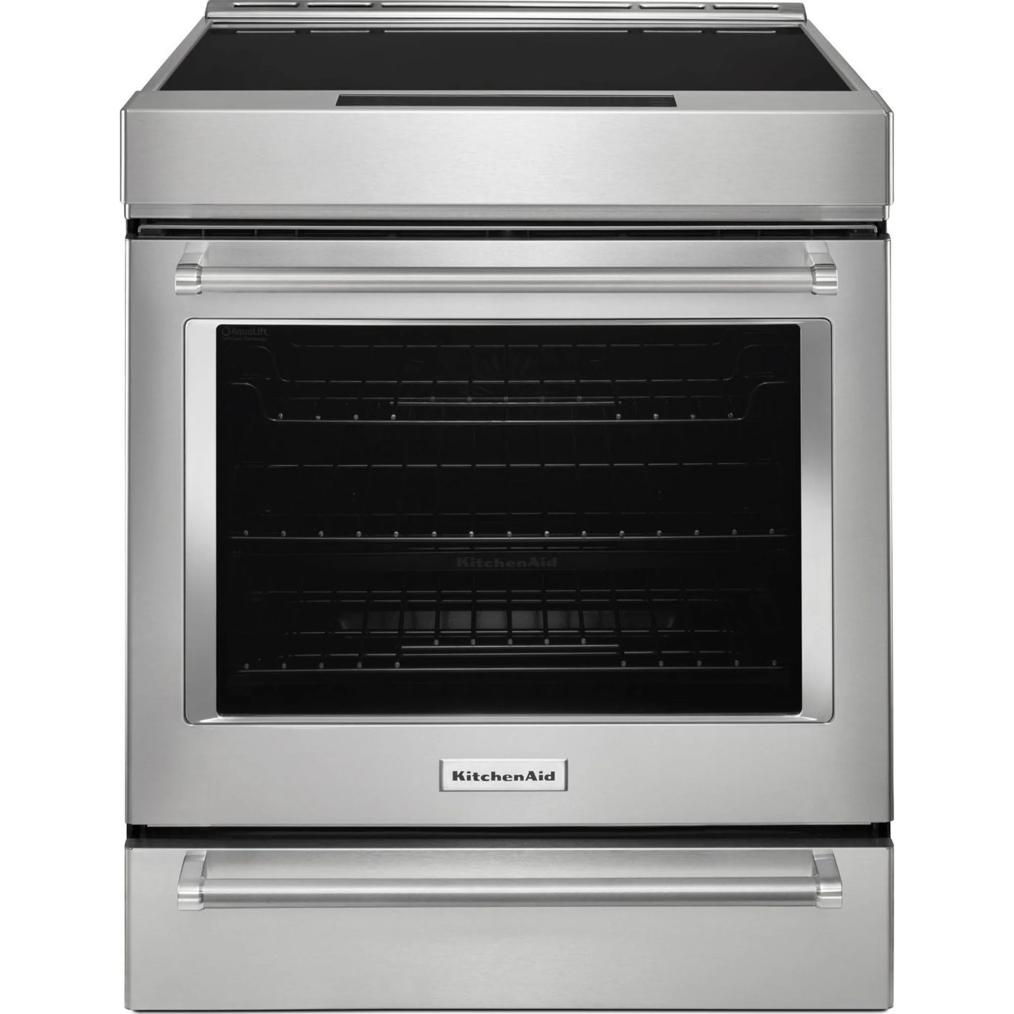 KitchenAid  30" 4-Element Induction Convection Front Control Range with Baking Drawer (KSIB900ESS) - Image 15