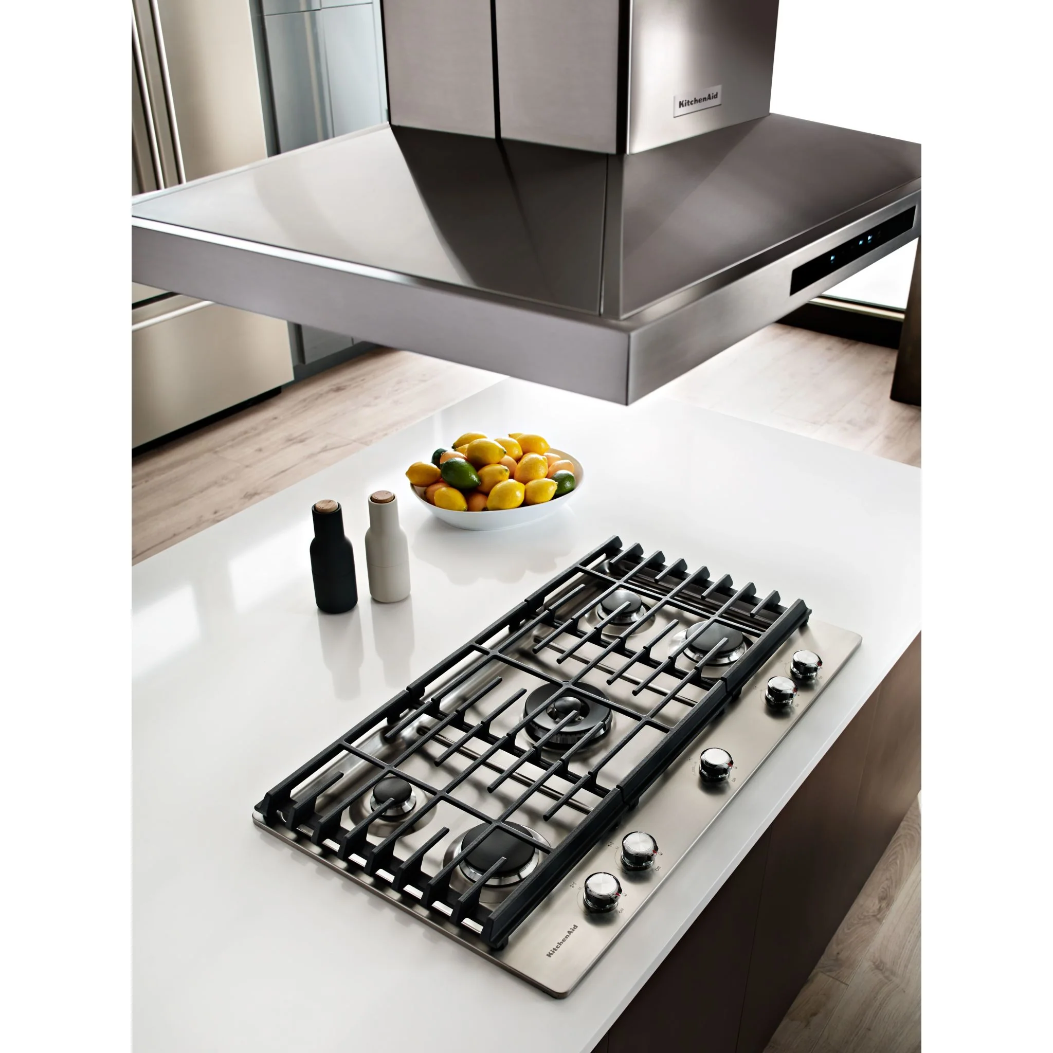 KitchenAid 36" Island-Mount, 3-Speed Canopy Hood -Stainless Steel (KVIB606DSS) - Image 7