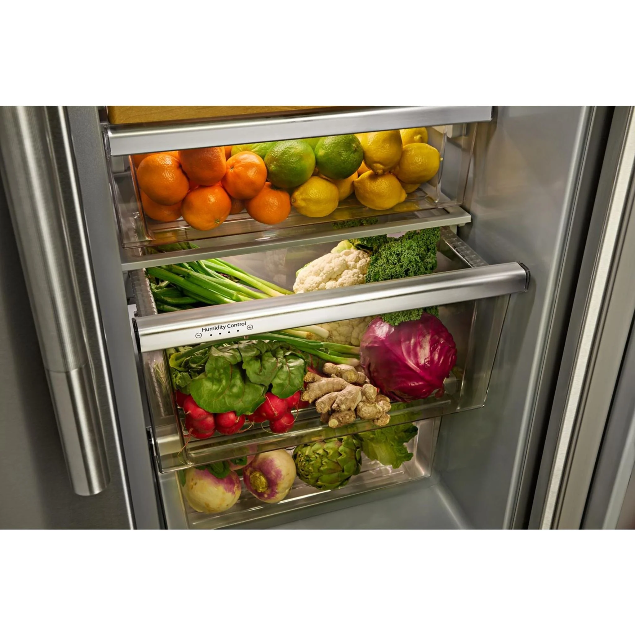 KitchenAid 28.7 Cu. Ft. Side-by-Side Refrigerator with Exterior Ice and Water Dispenser in PrintShieldFinish -Fingerprint Resistant Stainless Steel (KRSF536RPS) - Image 11