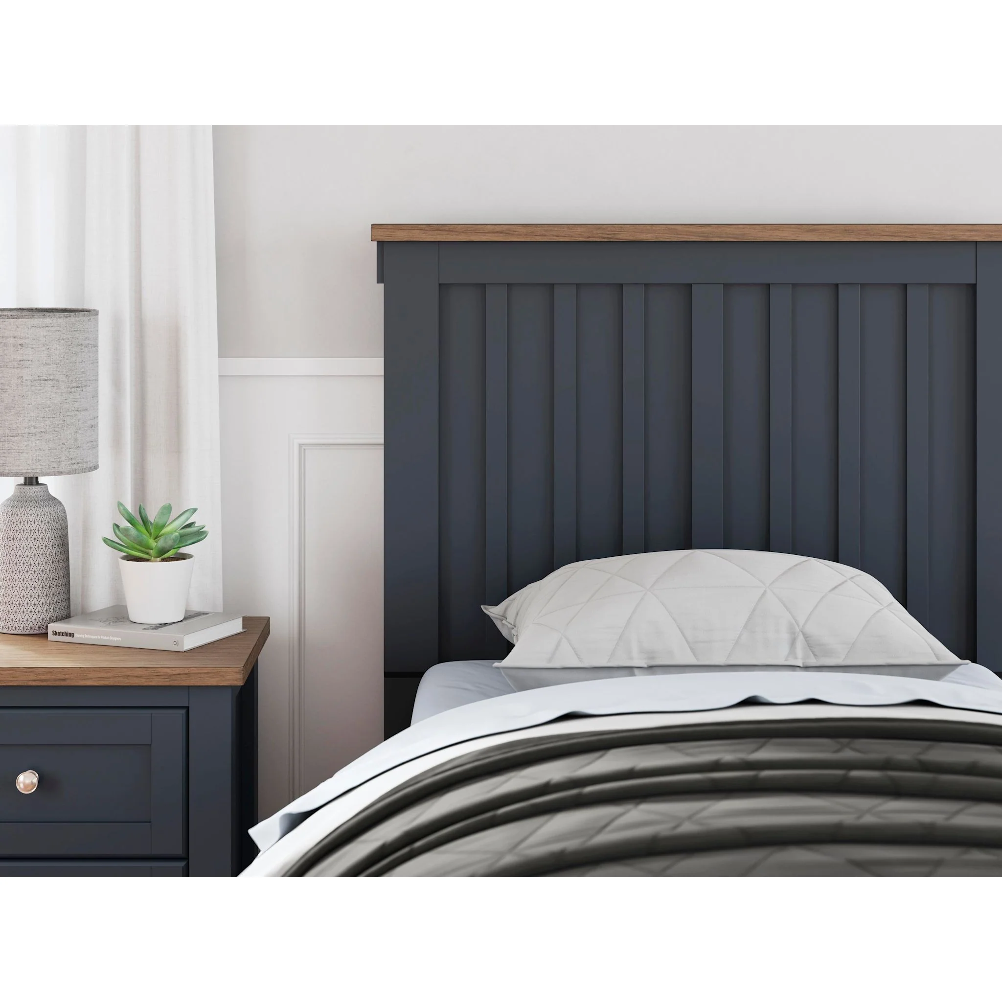 Landocken Twin Panel Headboard - Image 5