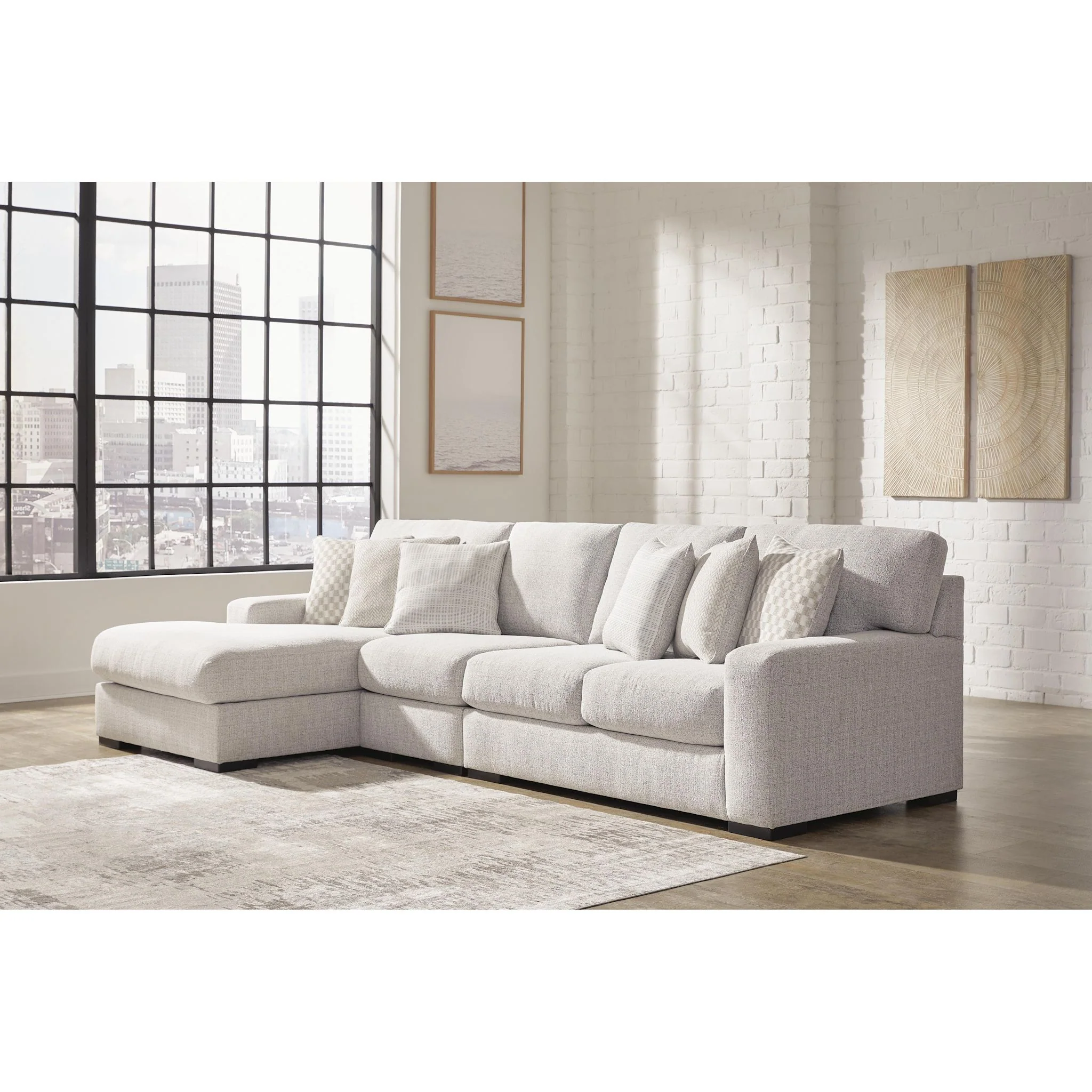Larce-Exclusive 3 Piece Sectional with Chaise - Image 63