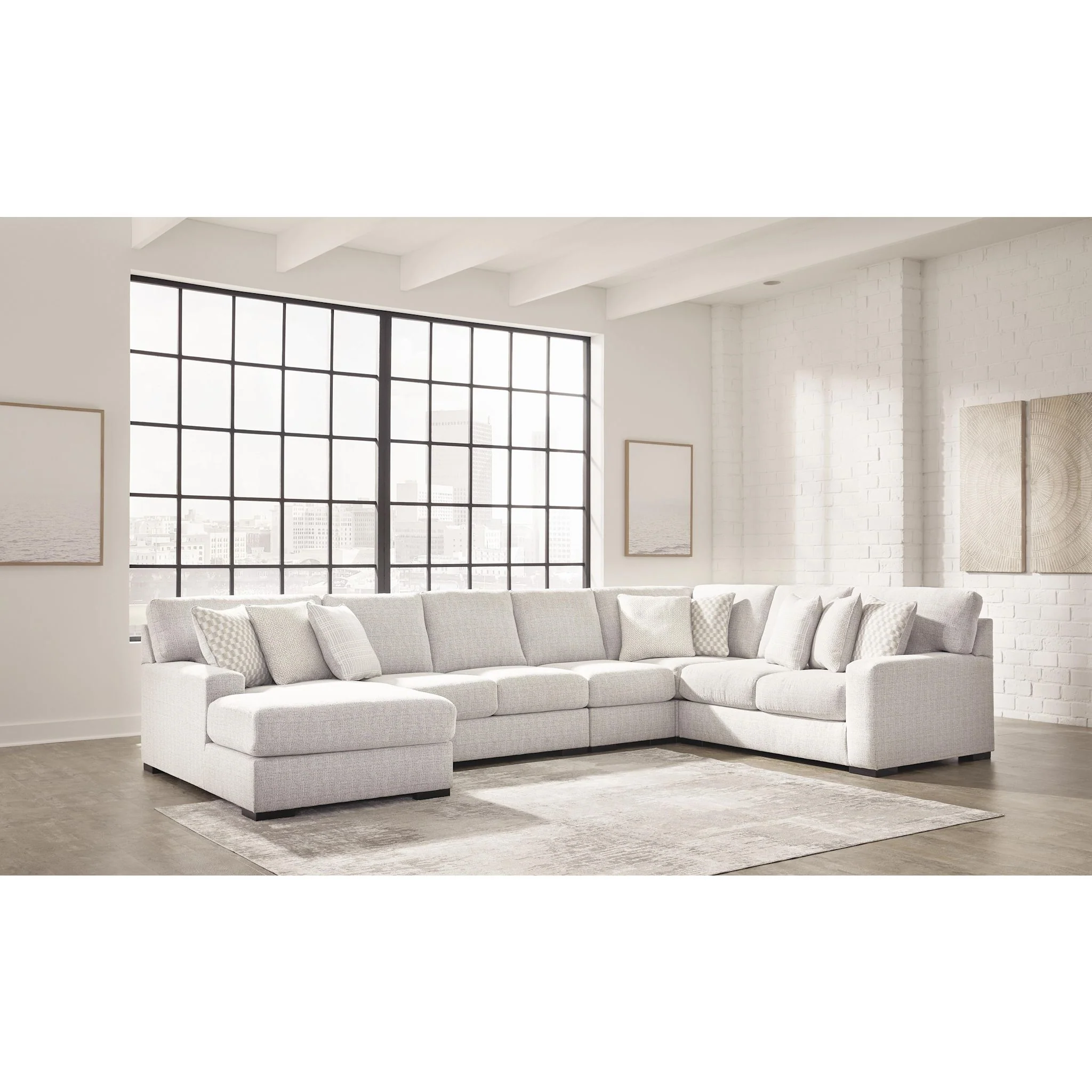 Larce-Exclusive 5 Piece Sectional with Chaise - Image 62