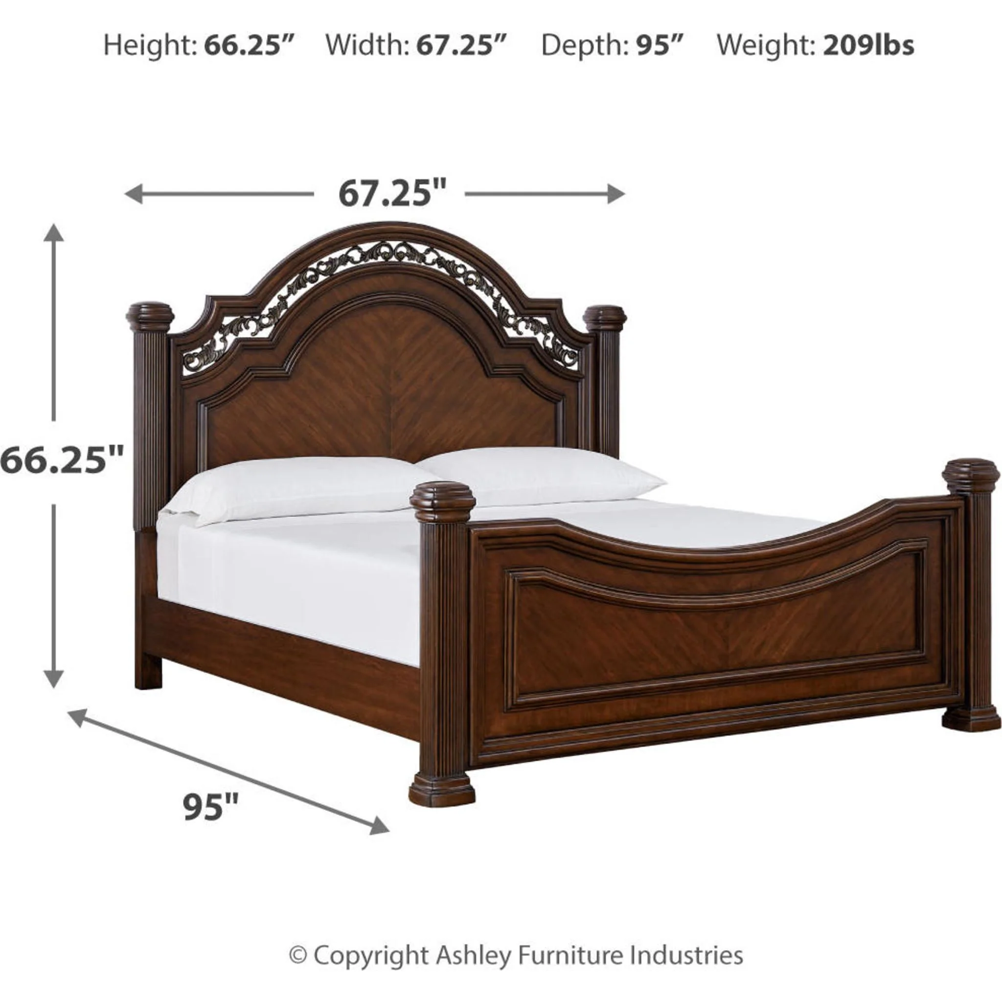 Lavinton 5 Piece Queen Poster Bedroom - Image 4