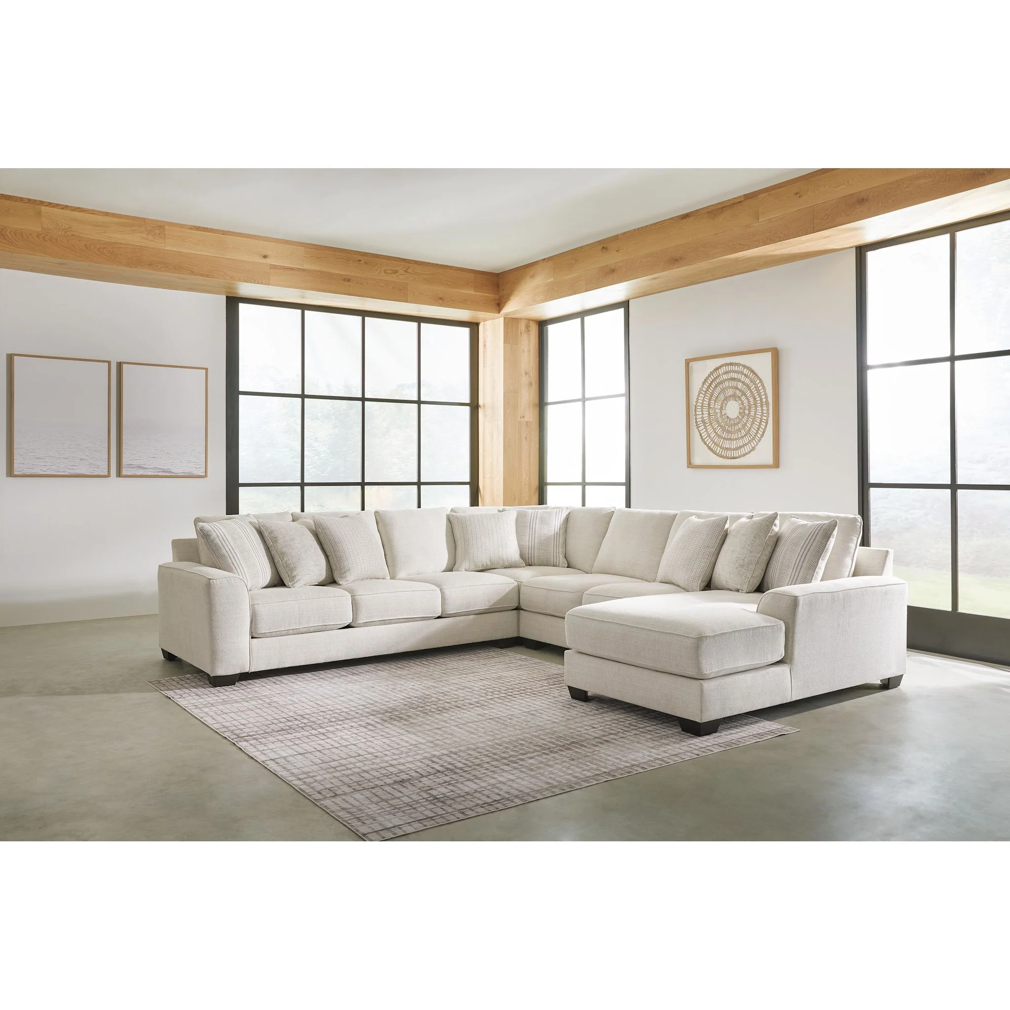 Lerenza-Exclusive 4 Piece Sectional with Chaise - Image 12