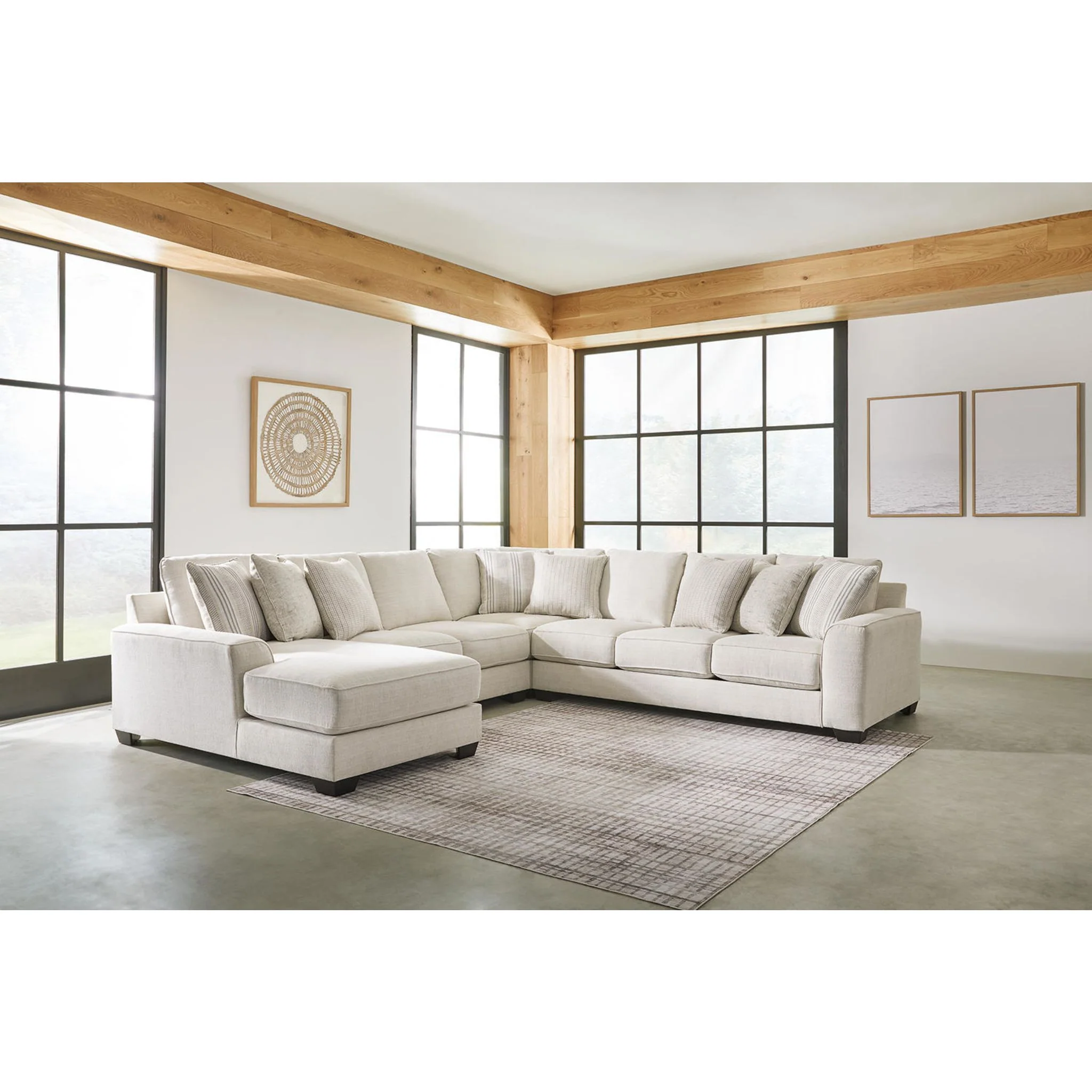 Lerenza-Exclusive 4 Piece Sectional with Chaise - Image 17