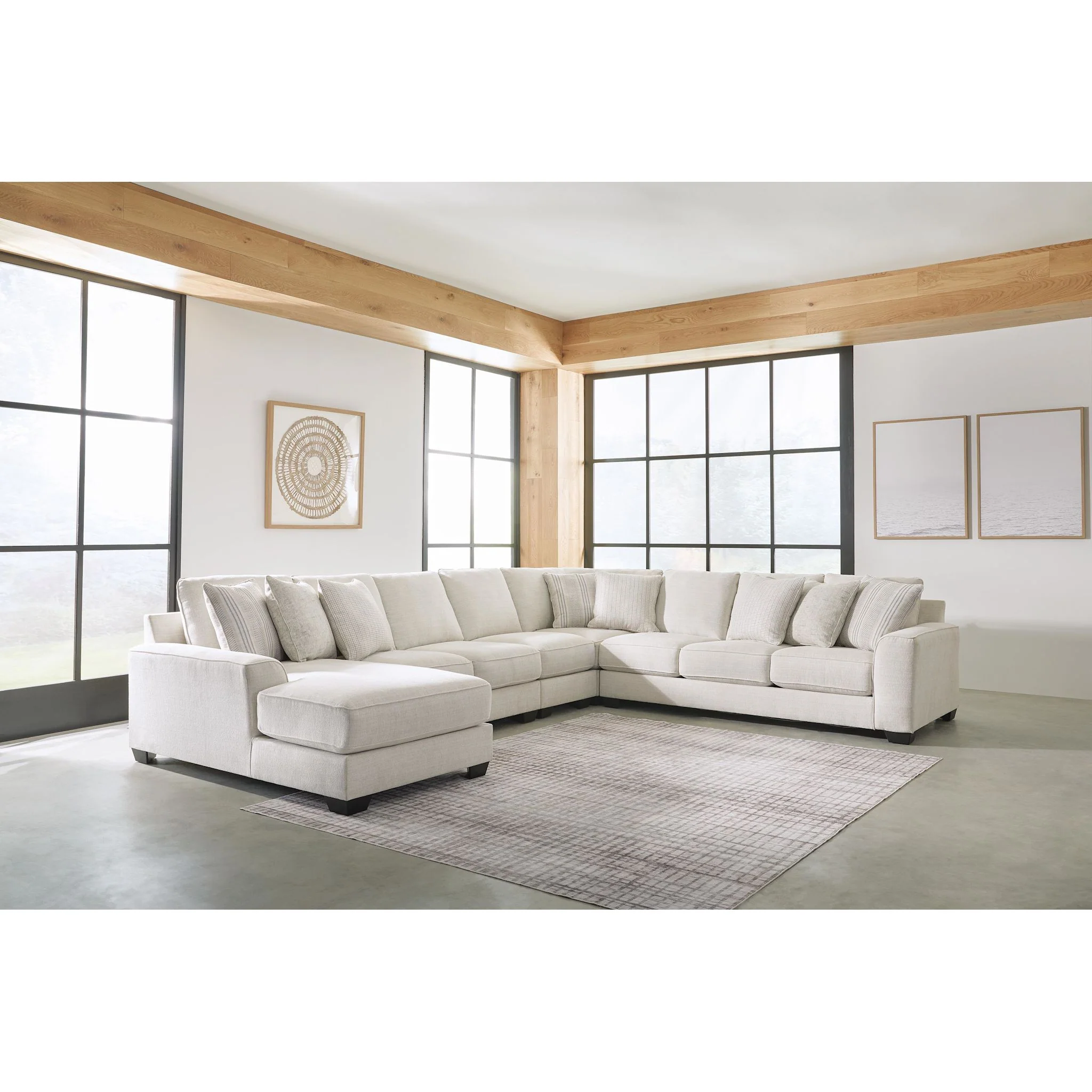 Lerenza-Exclusive 5 Piece Sectional with Chaise - Image 27