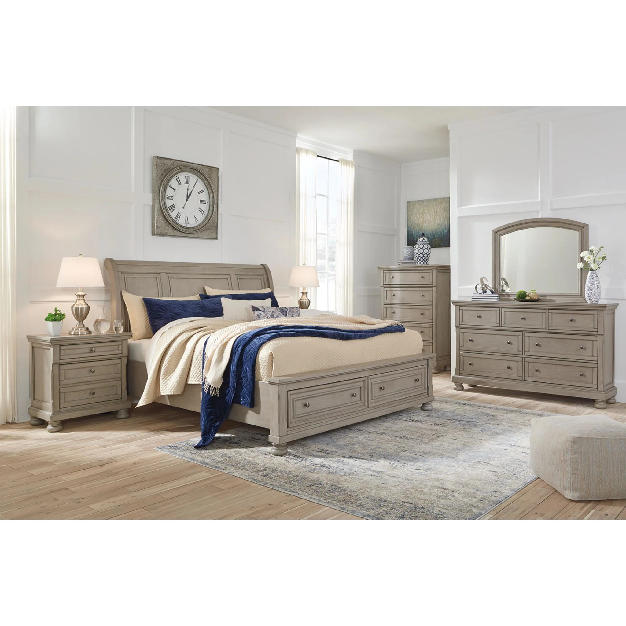 Lettner 5 Piece Sleigh Bedroom - Image 8