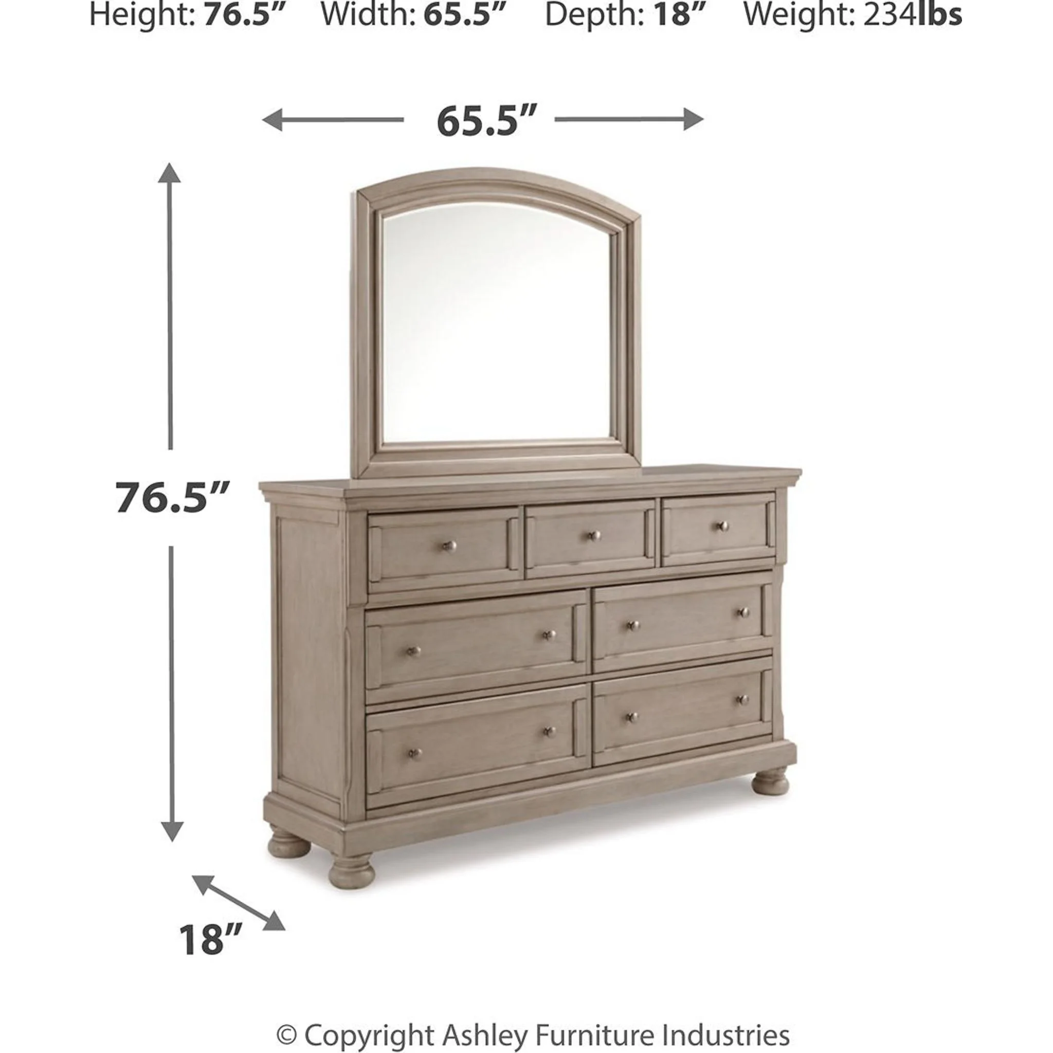 Lettner 5 Piece Sleigh Bedroom - Image 9