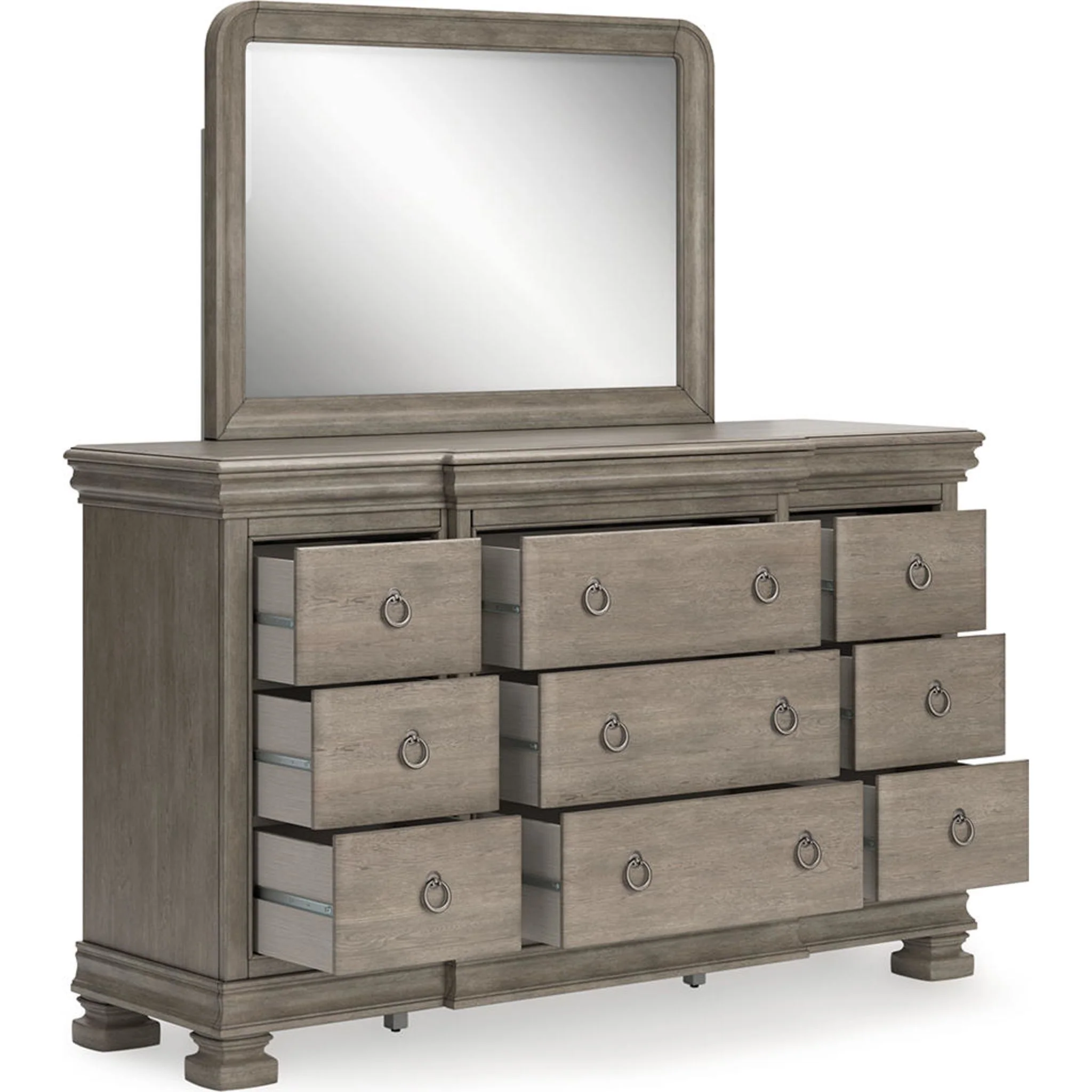 Lexorne 5 Piece King Sleigh Bedroom - Image 4