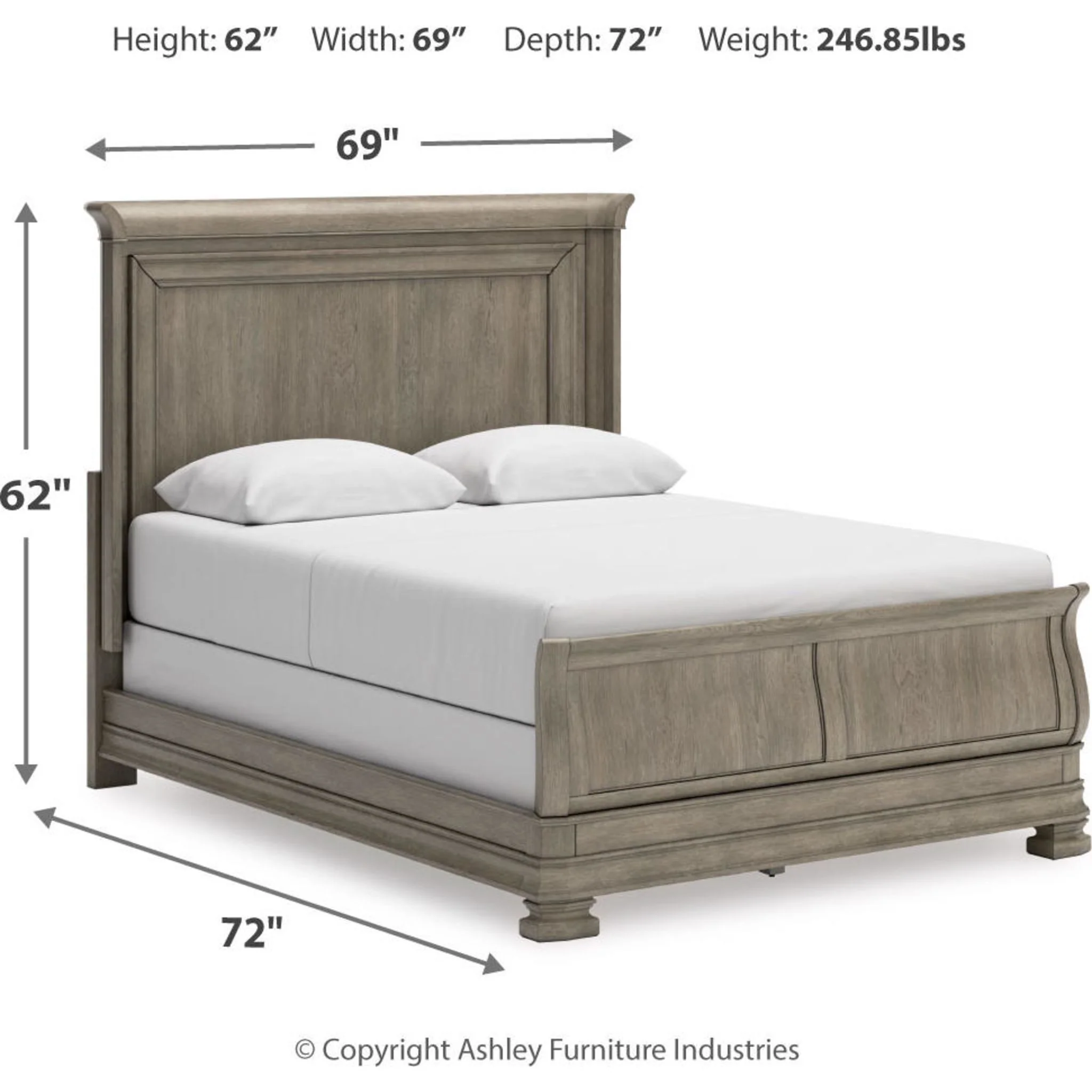 Lexorne Sleigh Bed - Image 14