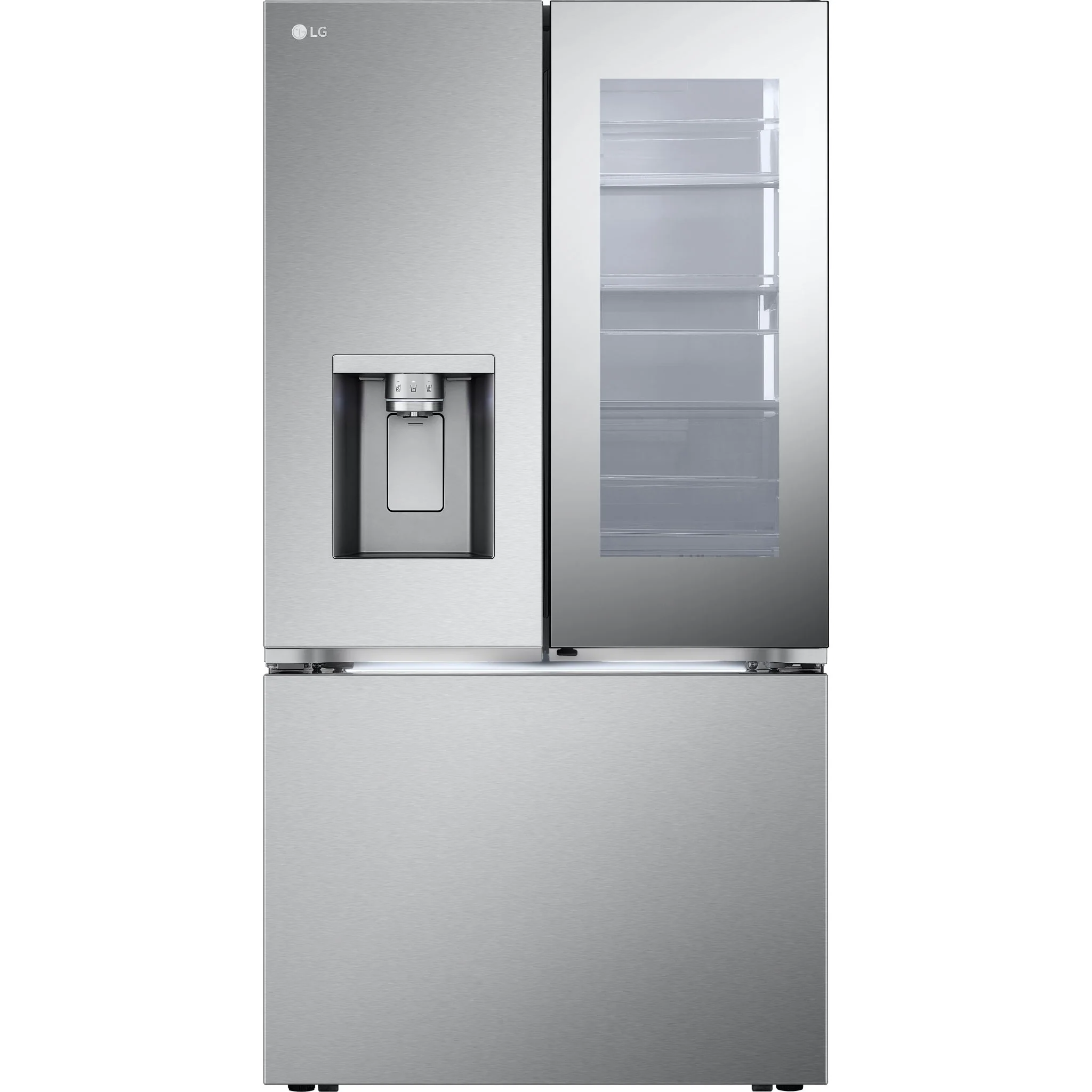 LG 26 cu. ft. Counter-Depth French Door Refrigerator - Stainless Steel - Stainless (LRYKC2606S)