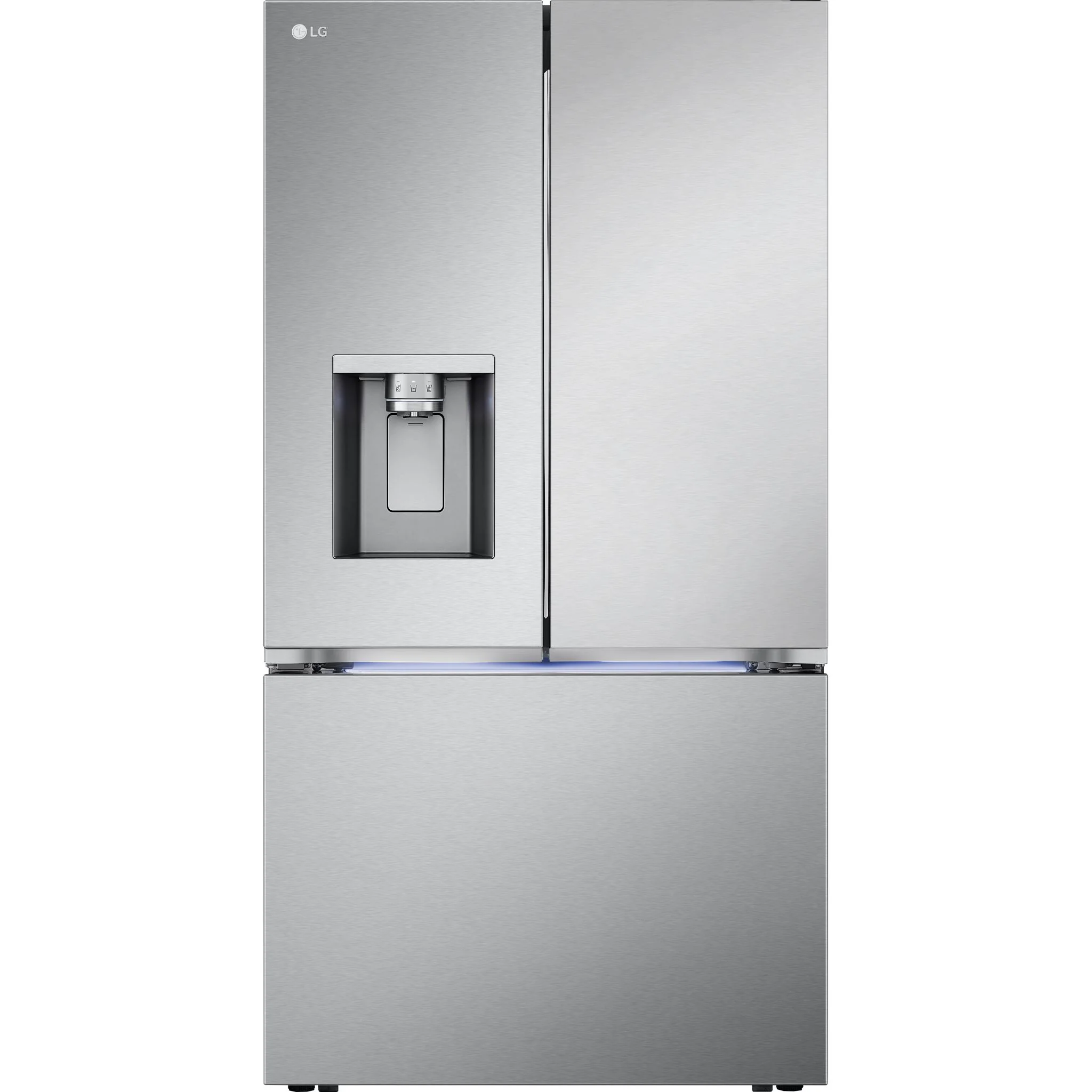 LG 26 cu. ft. Smart Counter-Depth MAX™ French Door Refrigerator with Four Types of Ice - Stainless (LRYXC2606S)