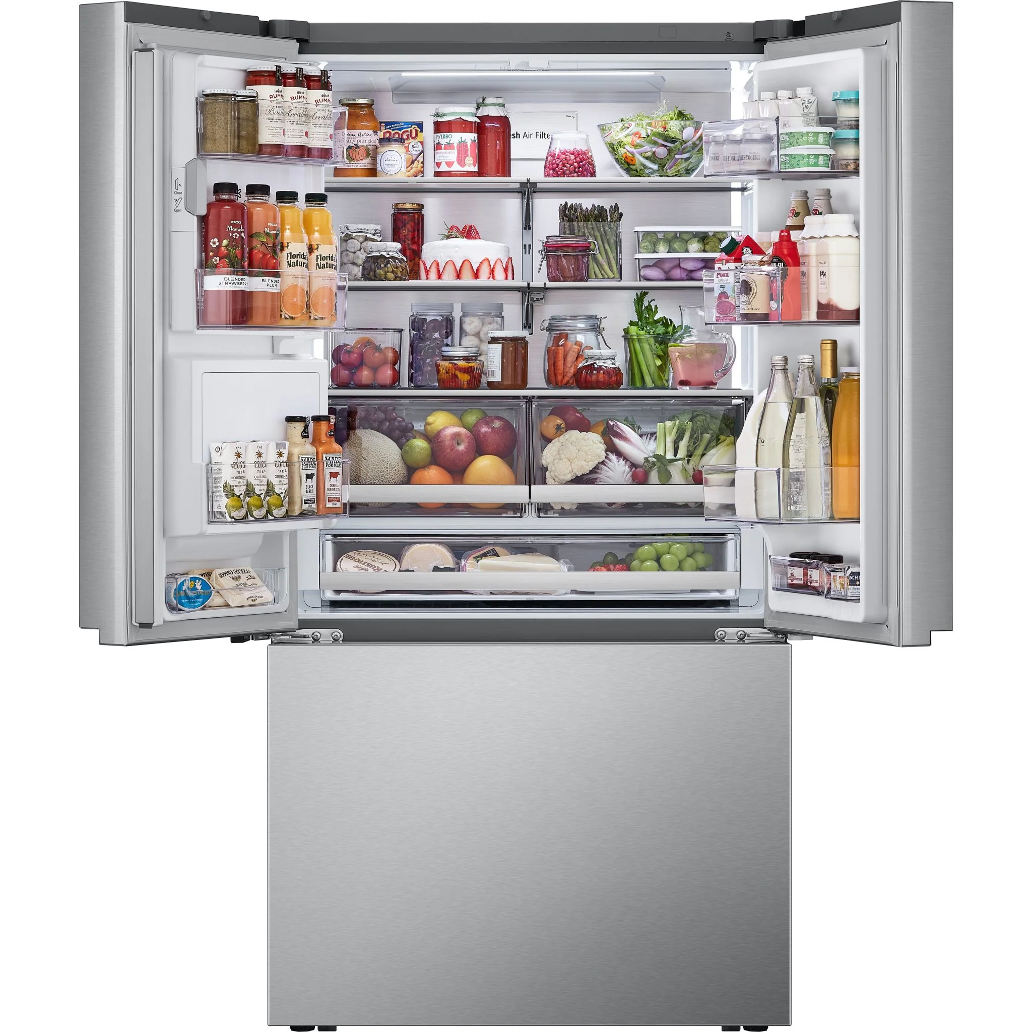 LG 26 cu. ft. Smart Counter-Depth MAX™ French Door Refrigerator with Four Types of Ice - Stainless (LRYXC2606S) - Image 14