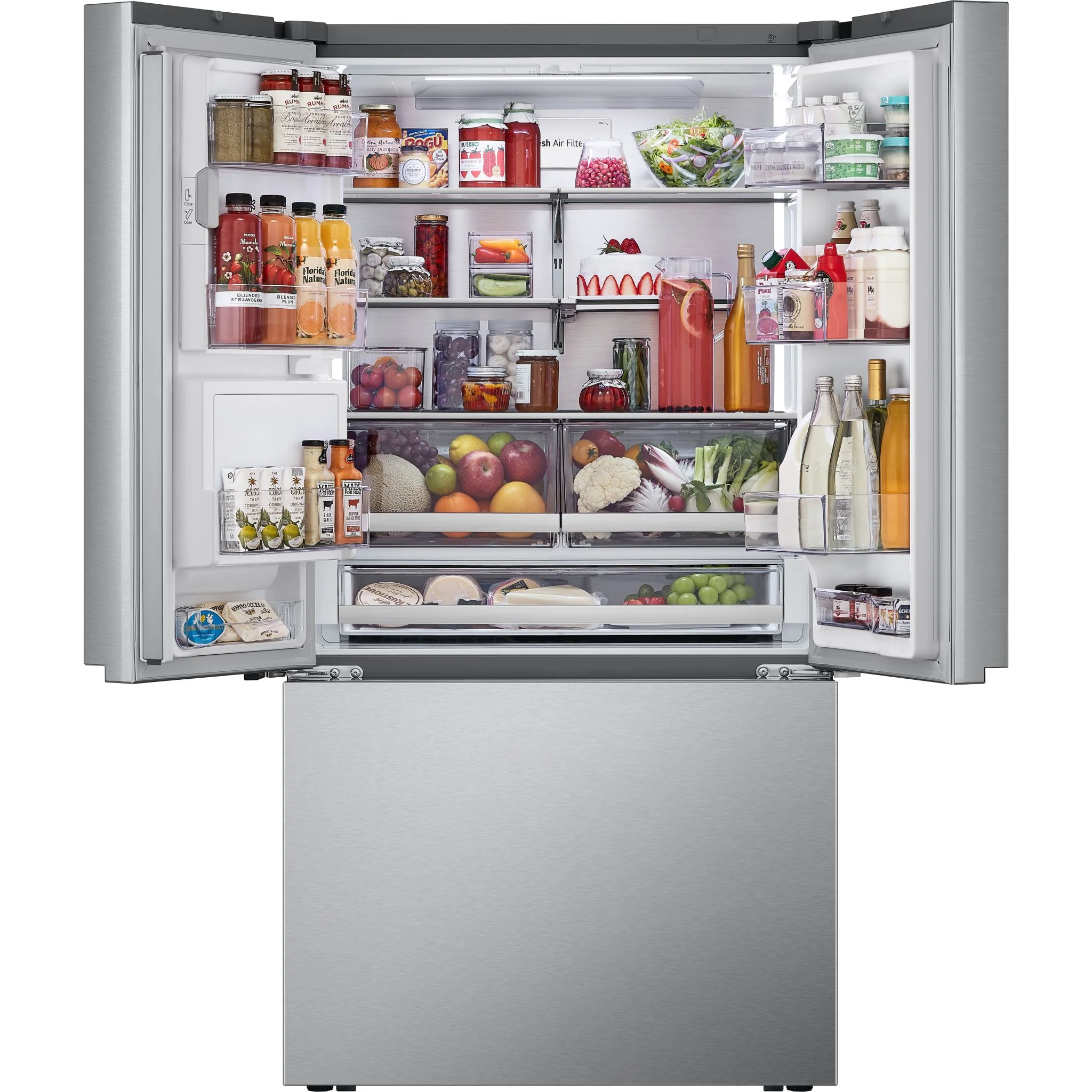 LG 26 cu. ft. Smart Counter-Depth MAX™ French Door Refrigerator with Four Types of Ice - Stainless (LRYXC2606S) - Image 15