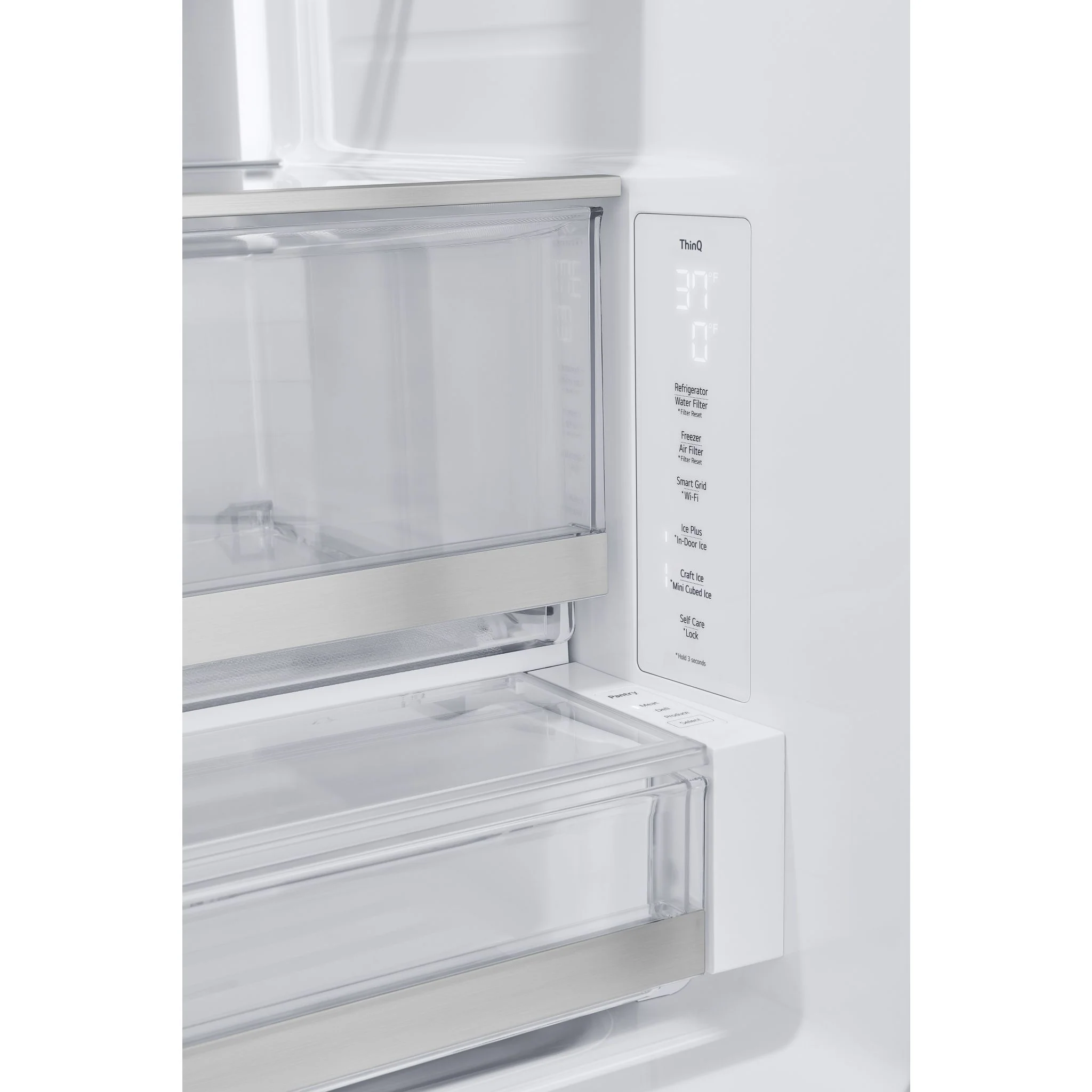 LG 26 cu. ft. Smart Counter-Depth MAX™ French Door Refrigerator with Four Types of Ice - Stainless (LRYXC2606S) - Image 26