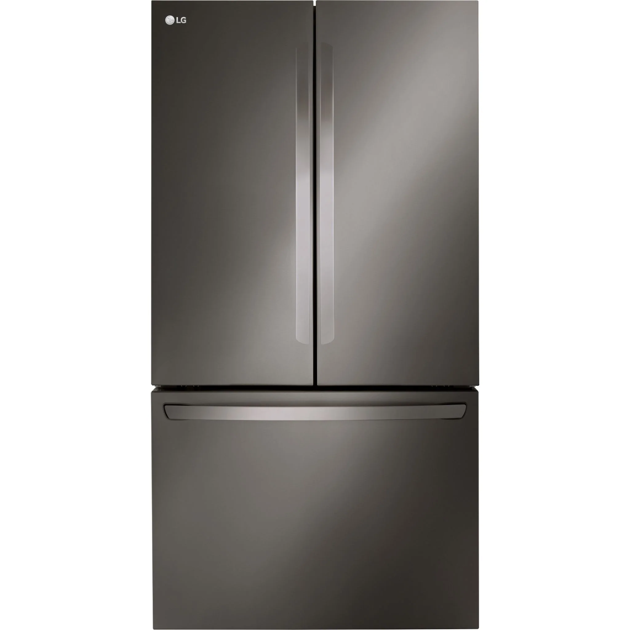 LG 27 cu. ft. Smart Counter-Depth MAX™ French Door Refrigerator - Black stainless (LRFLC2706D)