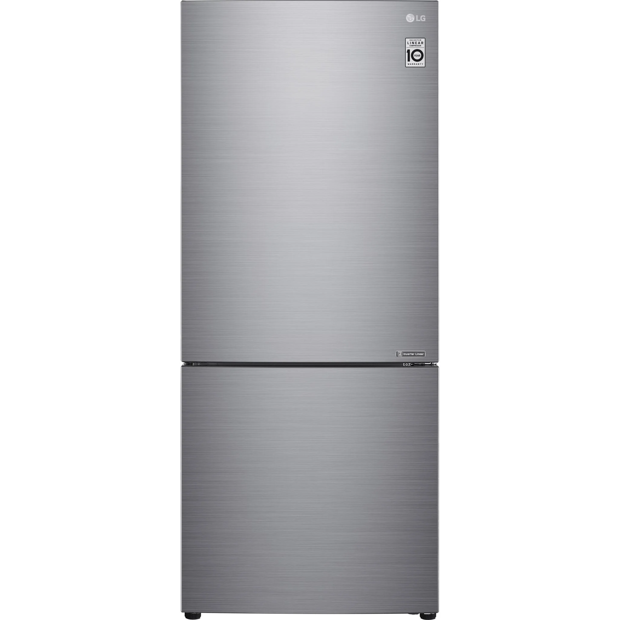 LG 28" Counter Depth Bottom Freezer with Door Cooling+ and Flip-up Shelf, 15 cu.ft. - Platinum Silver (LBNC15251V)