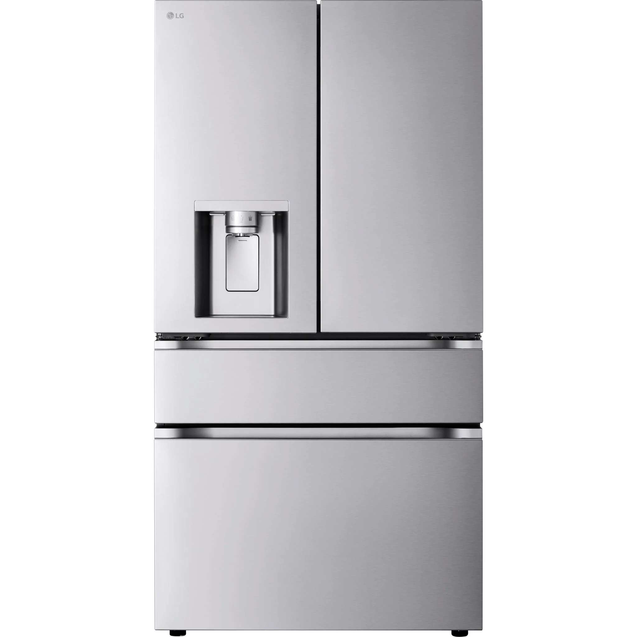LG 29 cu. ft. Smart Standard-Depth MAX™ 4-Door French Door Refrigerator with Full-Convert Drawer - Stainless (LF29S8330S)