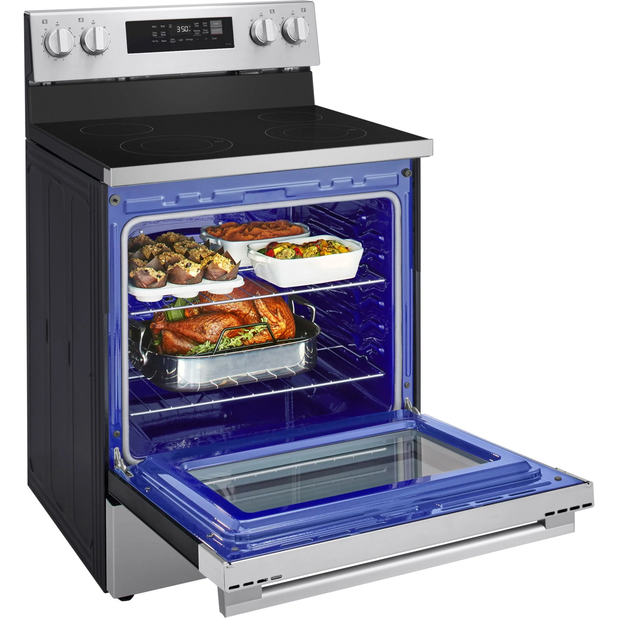 LG 30" Electric Range (LREN6321VE) - Stainless Steel - Image 16
